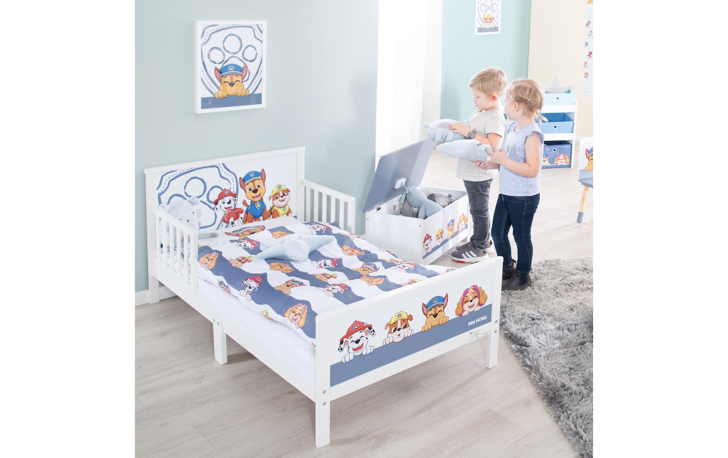 roba® Kinderbettwäsche »Paw Patrol 100 x 135 cm + 40 x 60 cm«