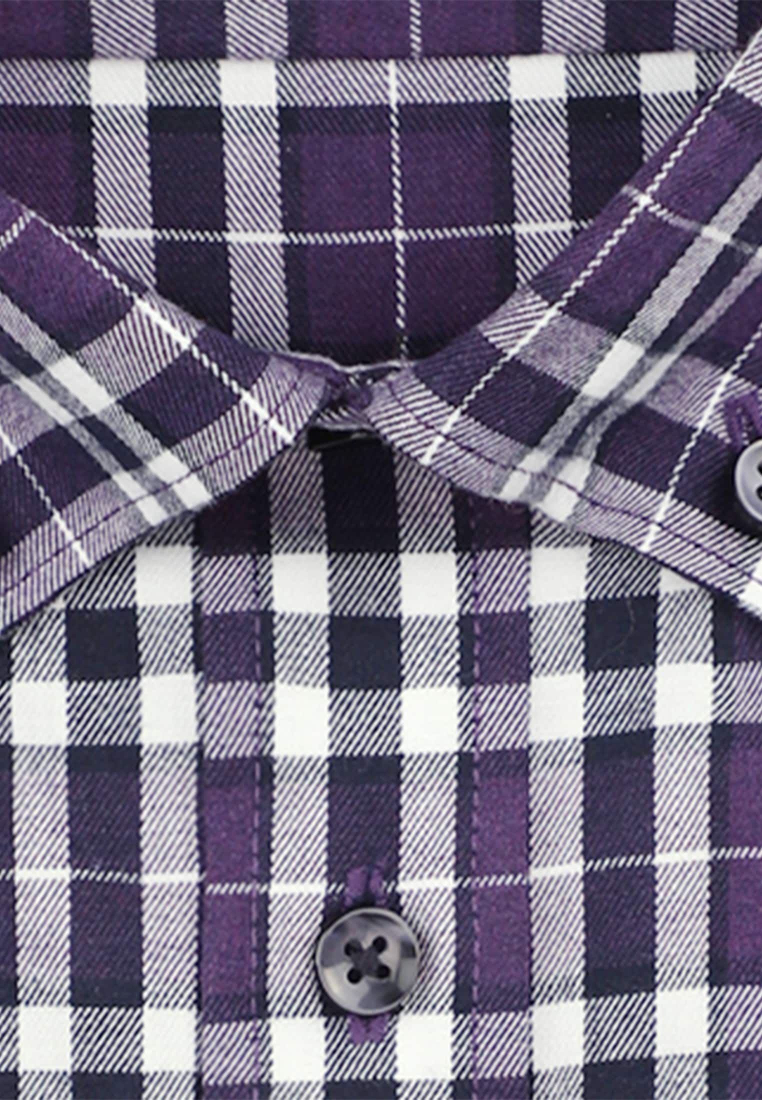 seidensticker Flanellhemd »Slim«, Slim Langarm Button-Down-Kragen Karo