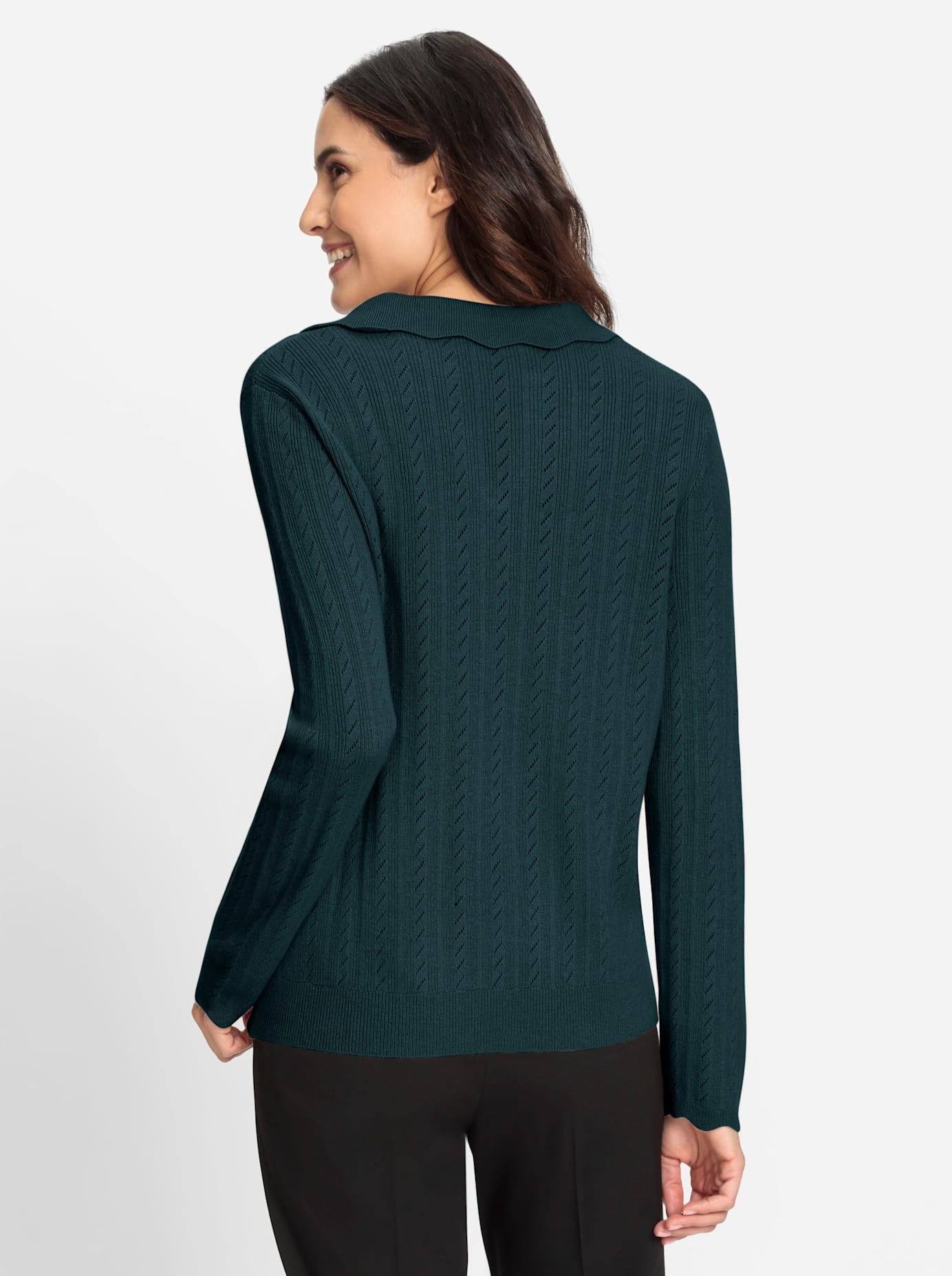 Inspirationen Polokragenpullover »Polopullover«