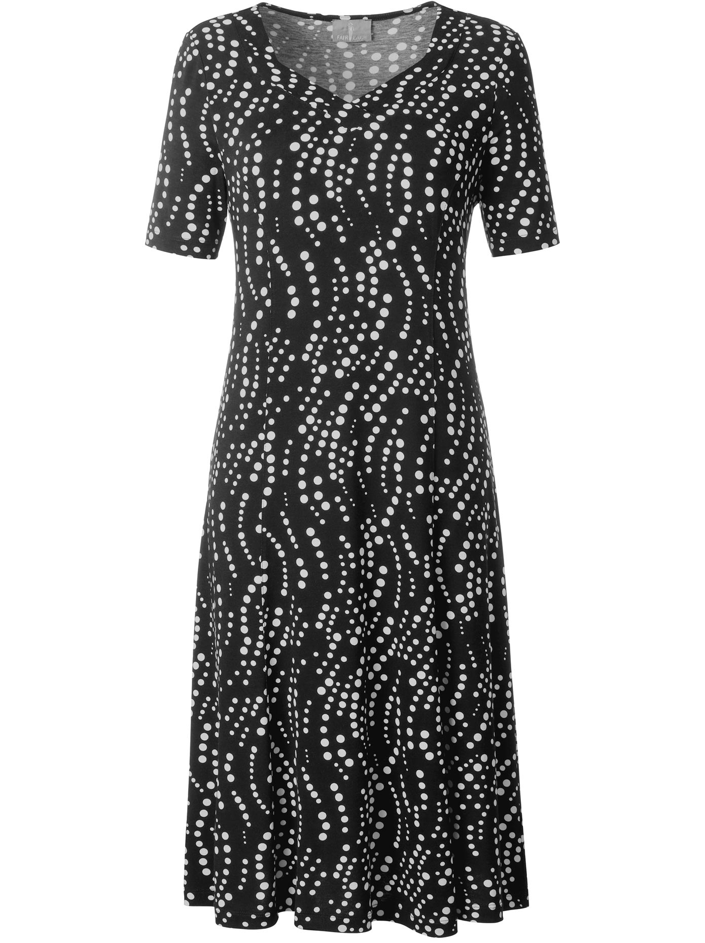 Jersey-Kleid mit Herz-Ausschnitt