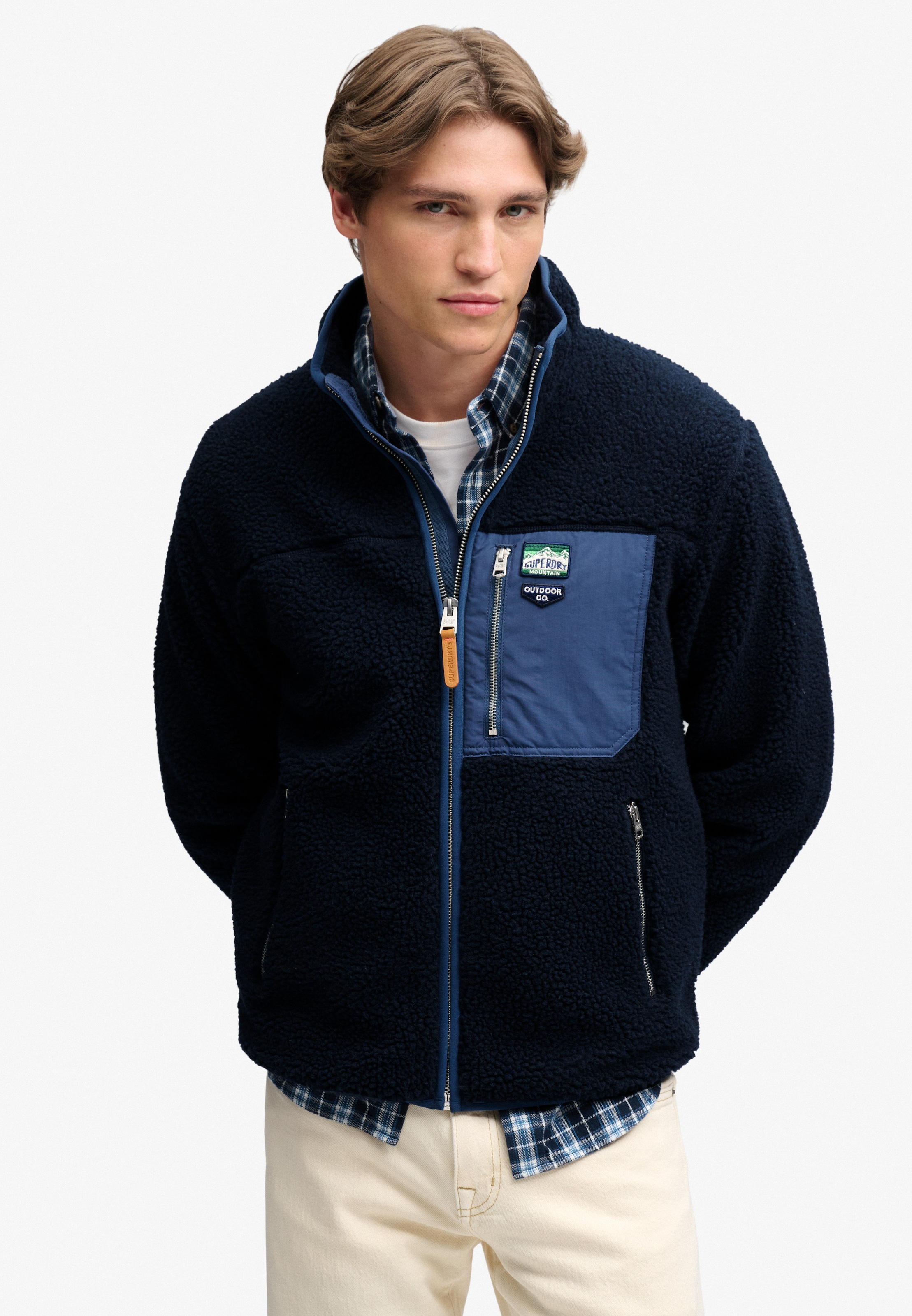 Superdry Veste sweat »VINTAGE RETRO FULL ZIP FLEECE« fibre synthétique, coupe décontractée