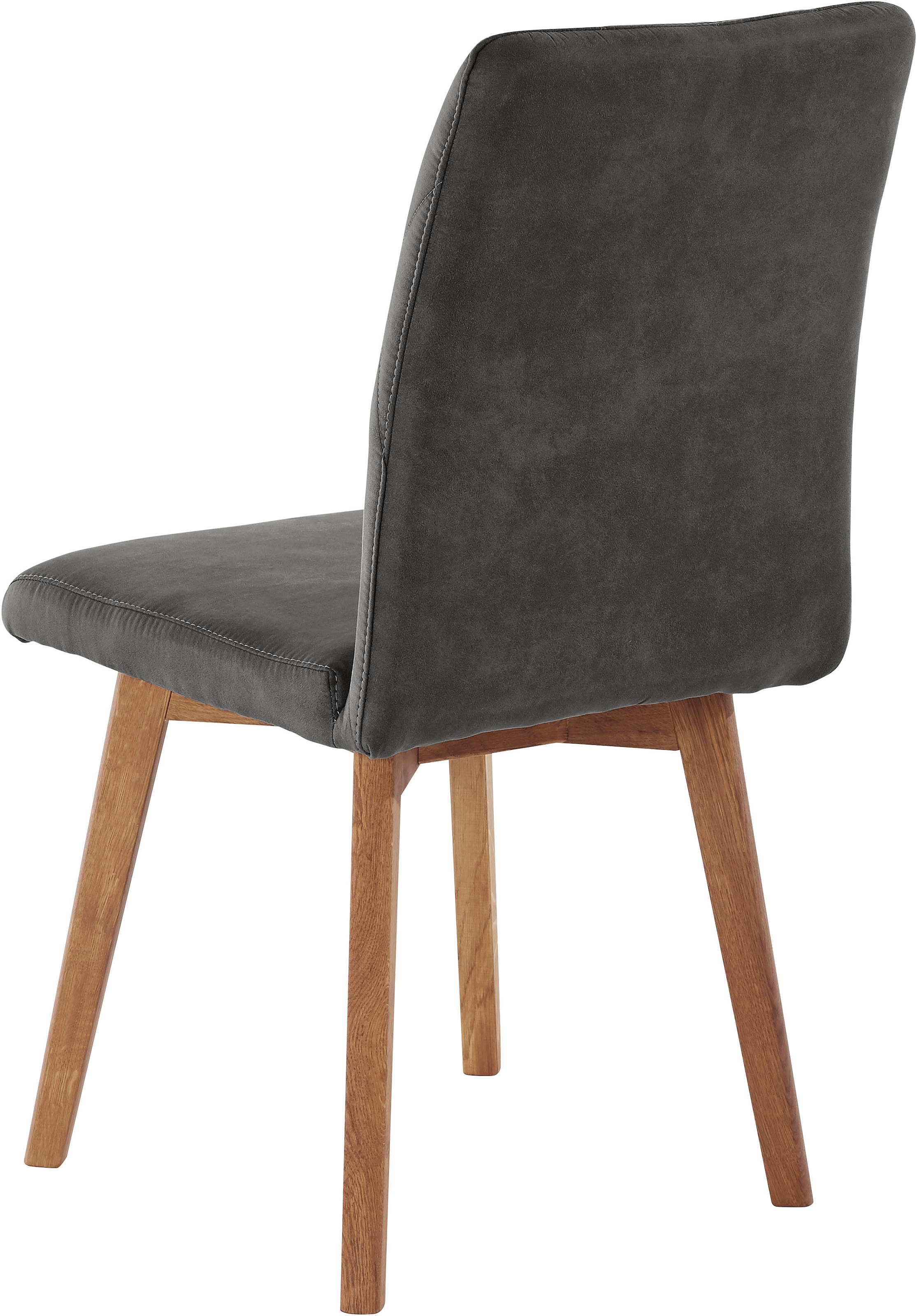 Home affaire Chaise de salle à manger »Brest« (Set) 2 cuisGestell aus Eiche Massivholz geölt