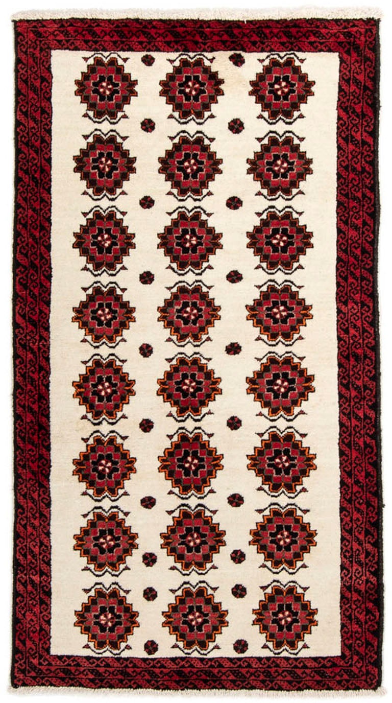 Image of morgenland Hochflor-Läufer »Belutsch Durchgemustert Beige 185 x 99 cm«, rechteckig, 0,8 mm Höhe, Handgeknüpft bei Ackermann Versand Schweiz