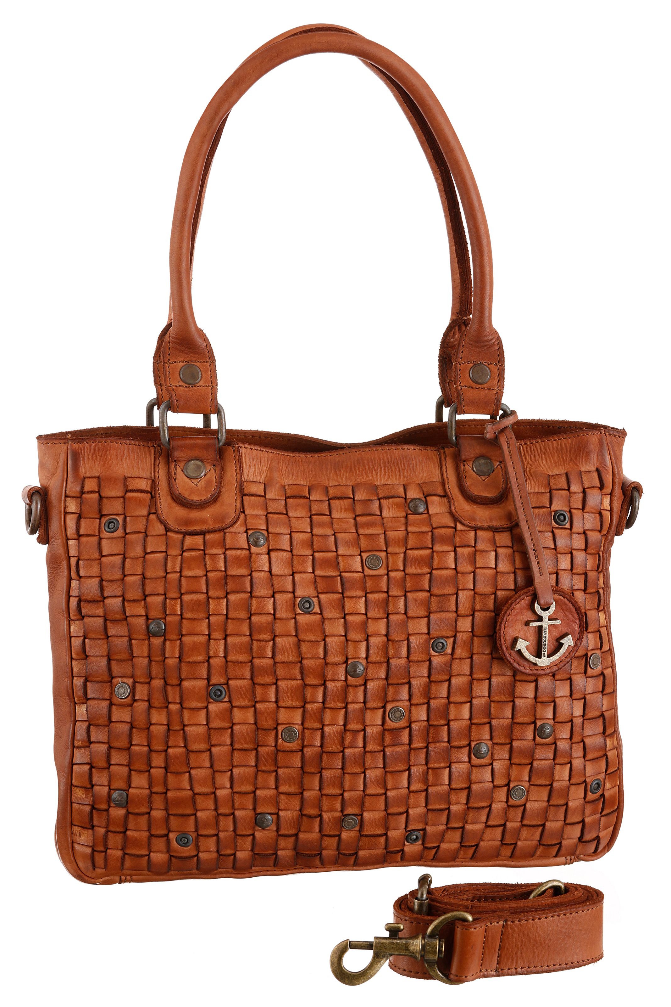 Image of HARBOUR 2nd Henkeltasche, Leder in schöner Flechtoptik bei Ackermann Versand Schweiz