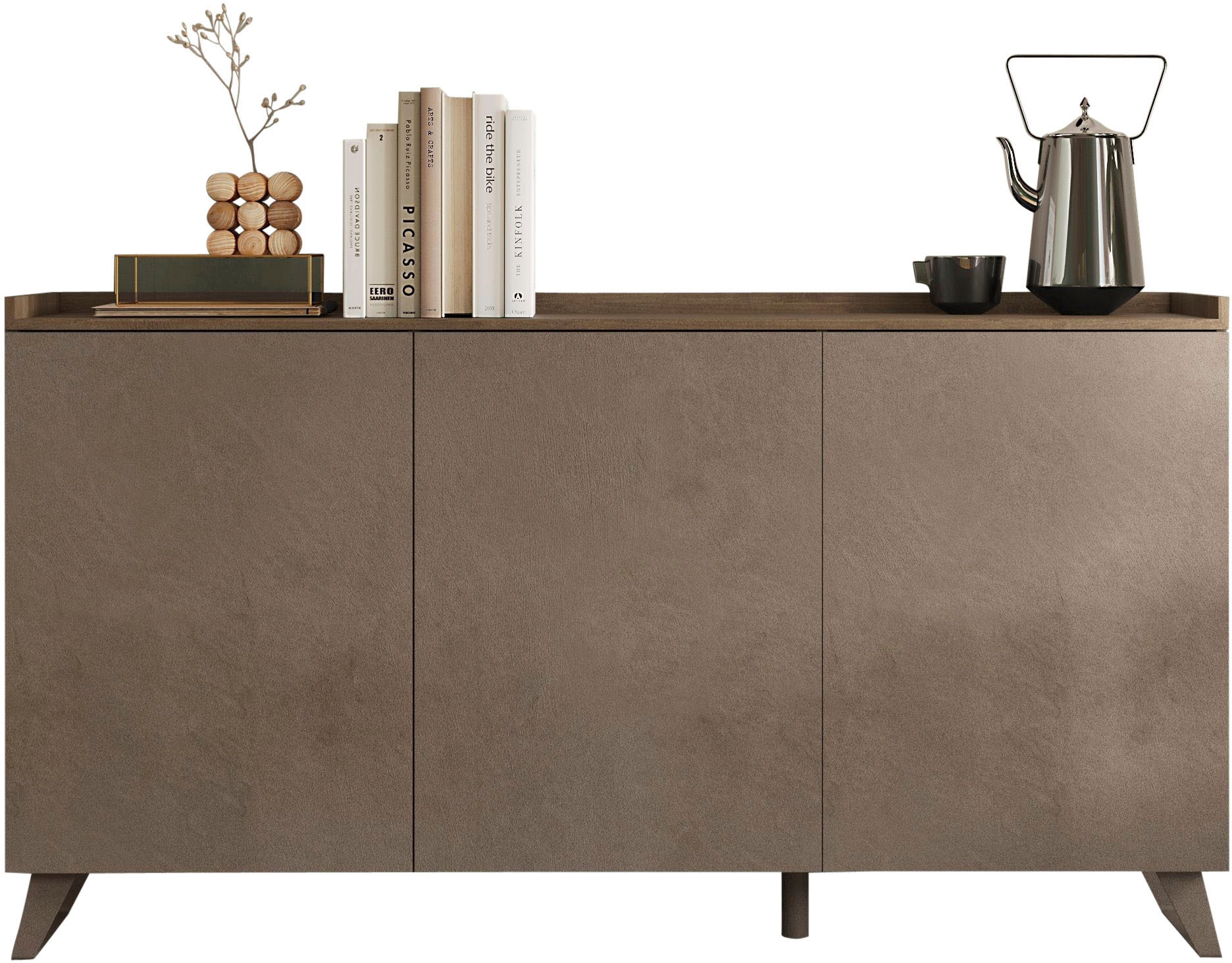 Image of Home affaire Sideboard "Tray, Breite 181, Kommode mit 3 Türen" Top "Tablet", Push-to-open Funktion