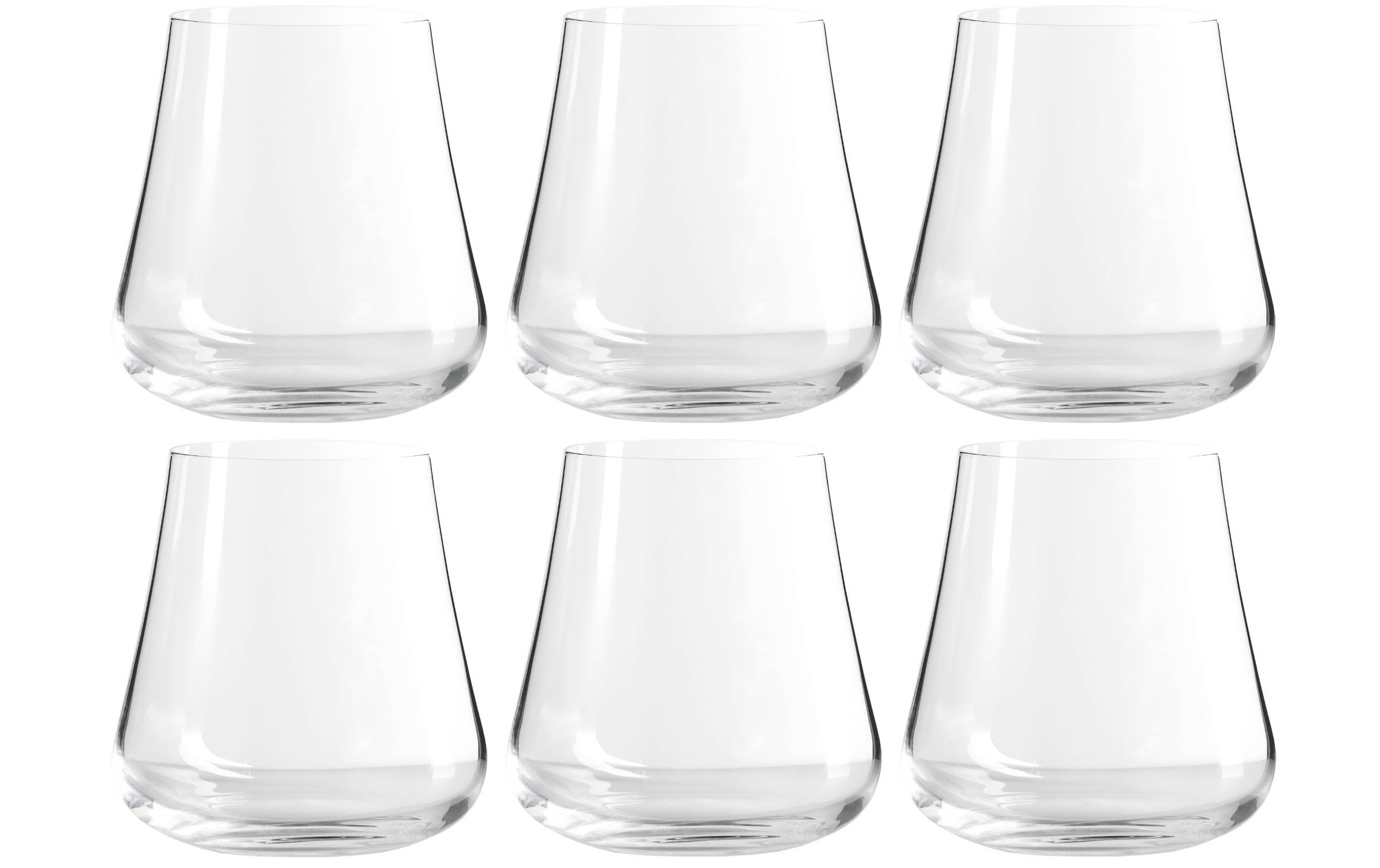 6 x Hella Mineralbrunnen Glas Gläser Trinkglas Wasserglas weiße Schrift 0,2l 