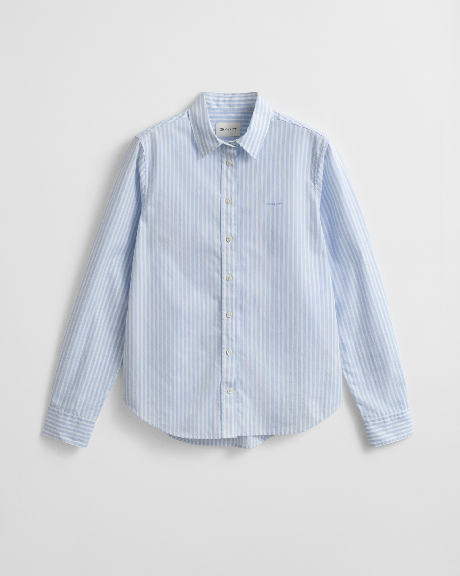 Gant Blouse chemise »REG POPLIN STRIPED SHIRT« mit einer kleinen Logostickerei auf der Brust