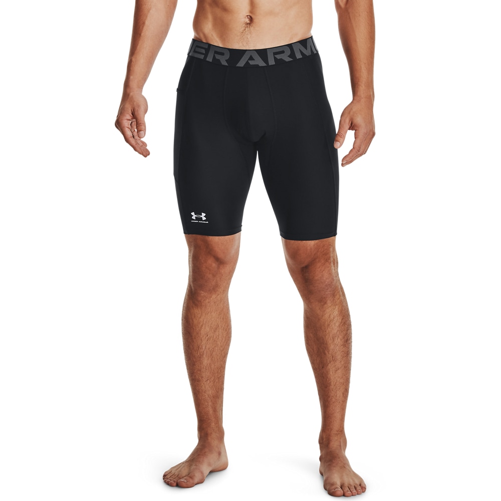 Image of Under Armour Trainingsshorts "UA HG ARMOUR LNG SHORTS" für vielseitige Aktivitäten, mit Elasthan-Anteil, leichtes Material