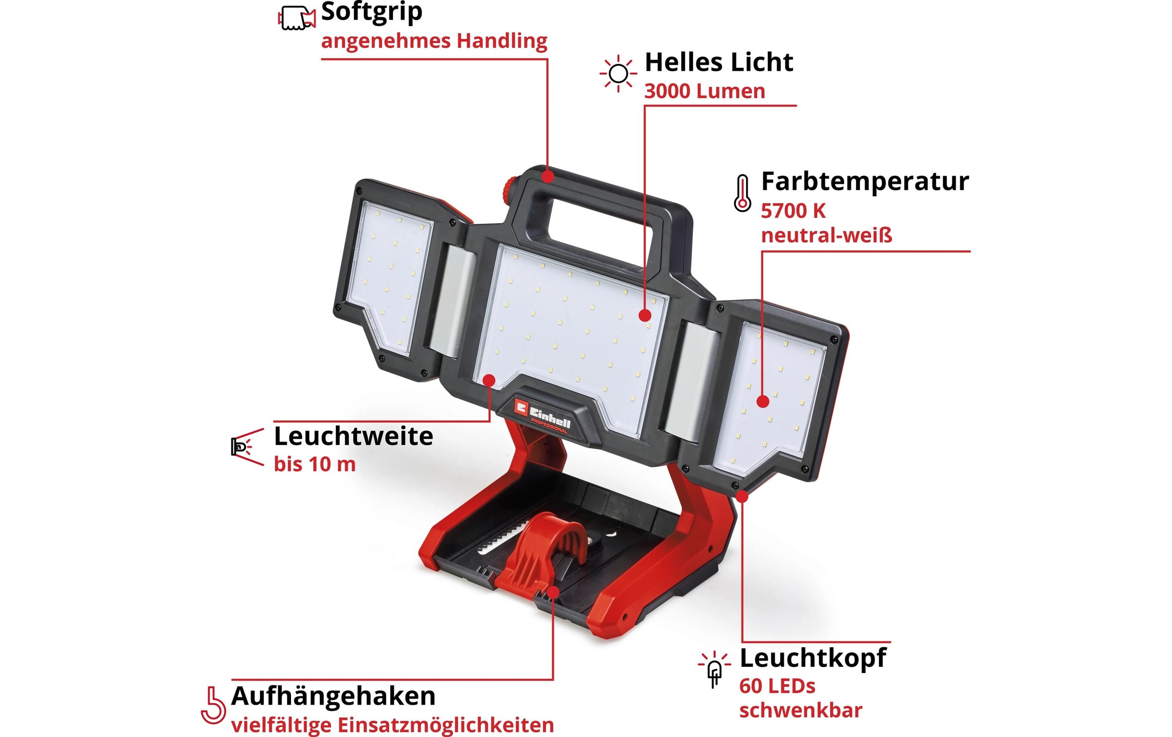 Einhell Strahler »TP-CL 18/3000 Li Set – Solo«