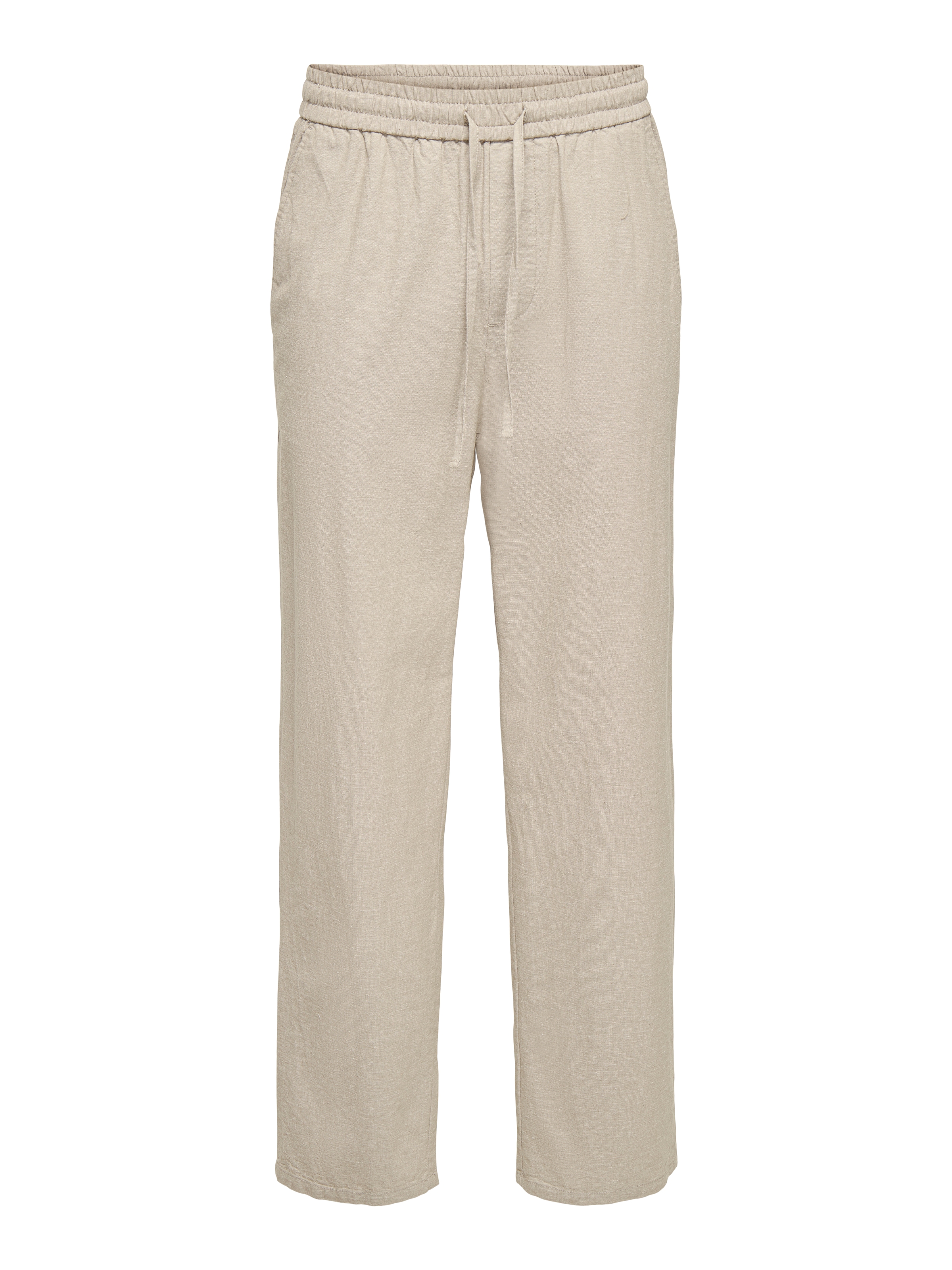 ONLY & SONS Pantalon à enfiler »ONSSINUS LOOSE 0007 COT LIN PANT NOOS«  Baumwolle mit Leinen, locker geschnitten