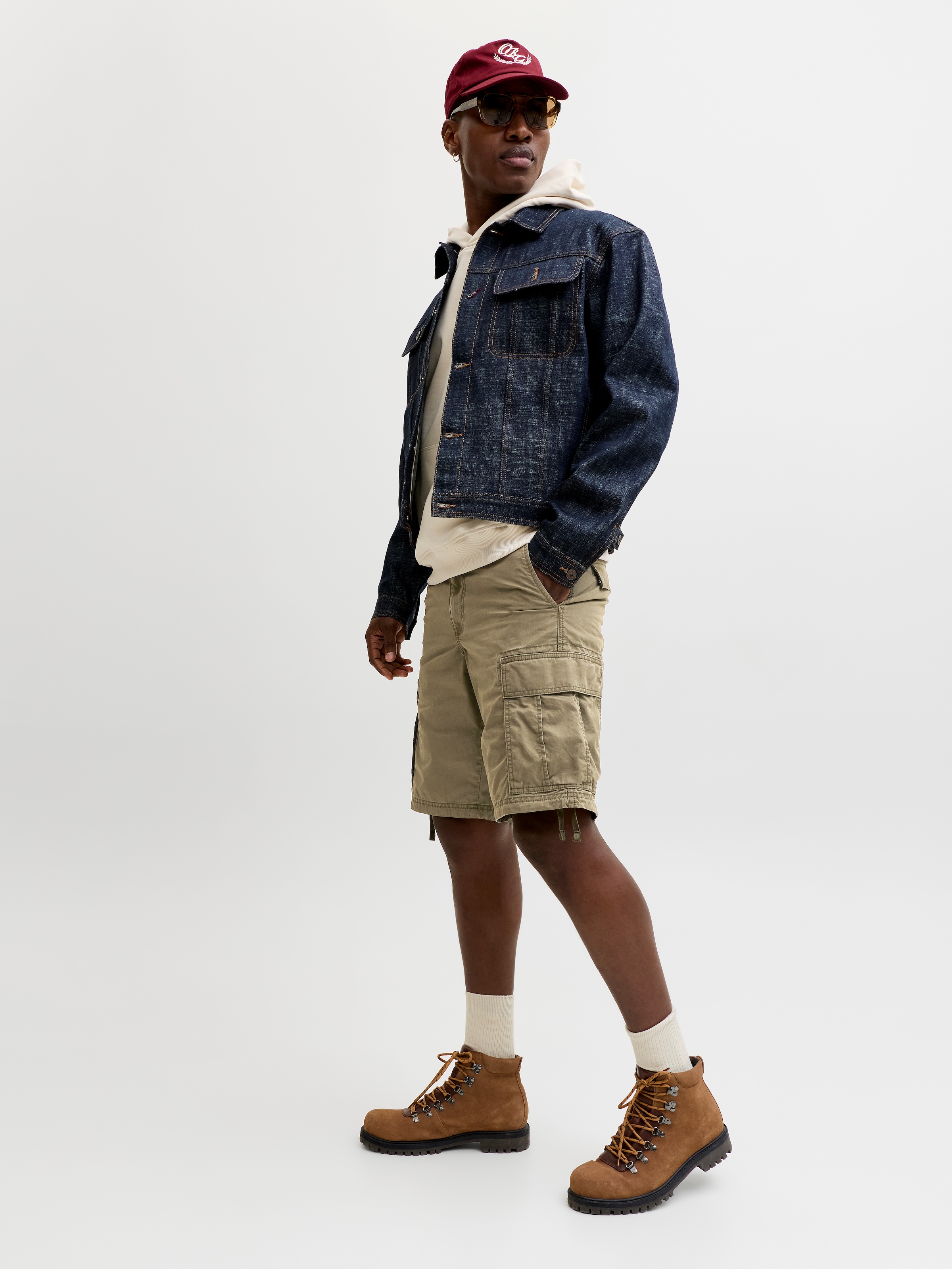 Jack & Jones Pantalon cargo »JPSTCOLE FRANK CARGO SHORT MID SN«  mit Seitentaschen