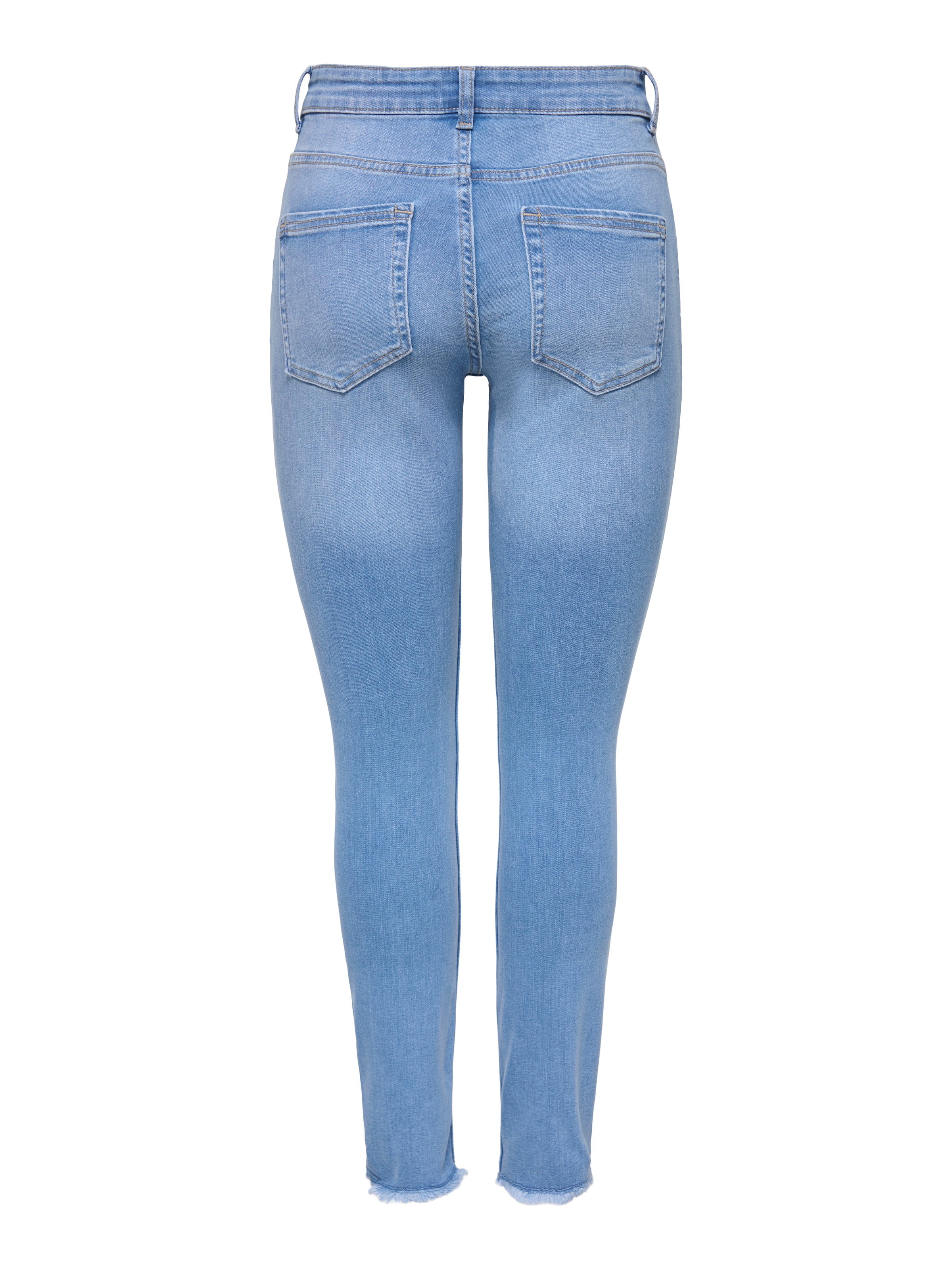 ONLY Jeans skinny »ONLLACE MID WAIST SK ANK RW DES DNM BOX« Baumwollmischung, Regular Waist, knöchellang