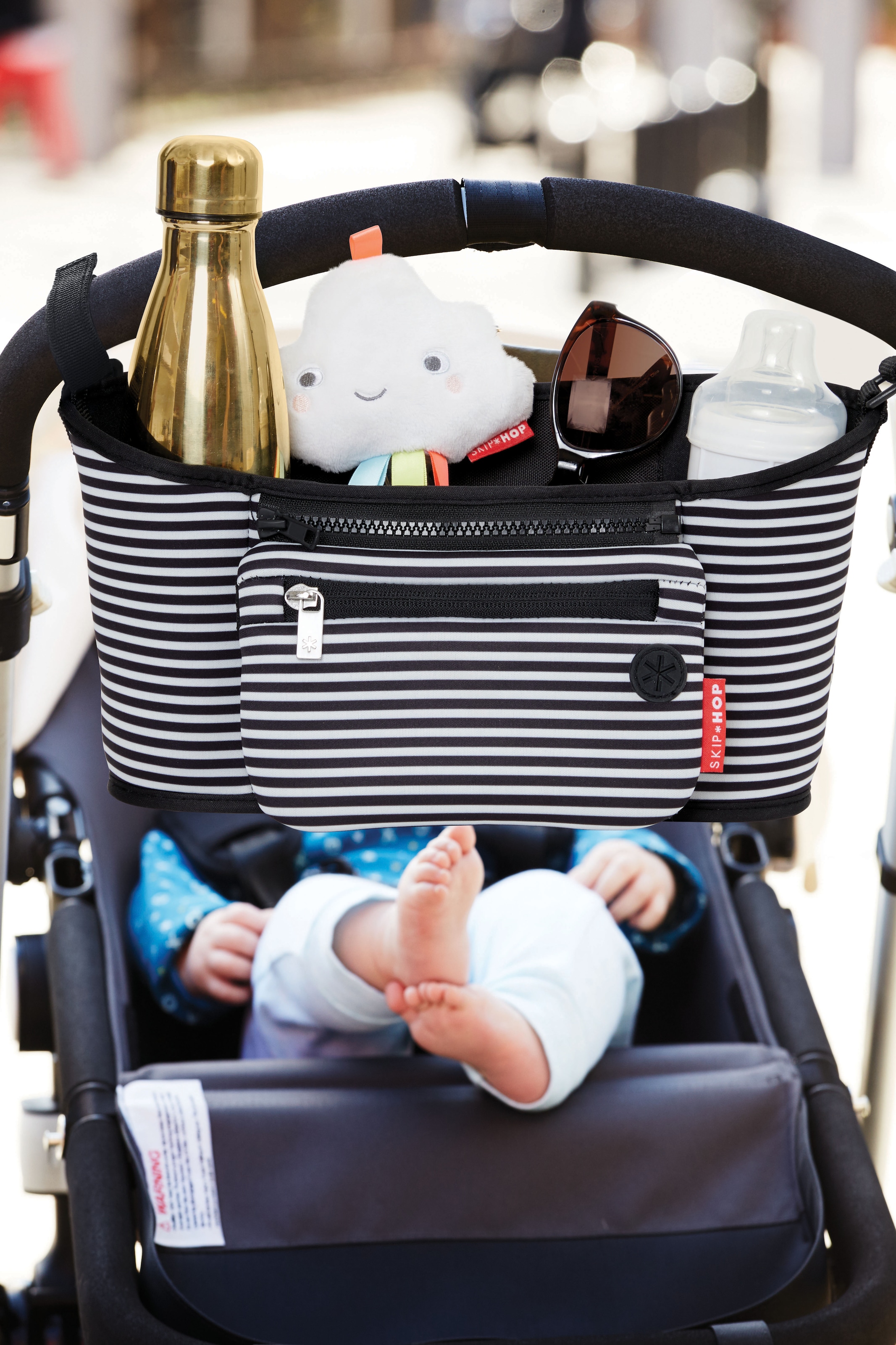 Skip Hop Kinderwagen-Tasche »Buggy Organizer, schwarz/weiss«