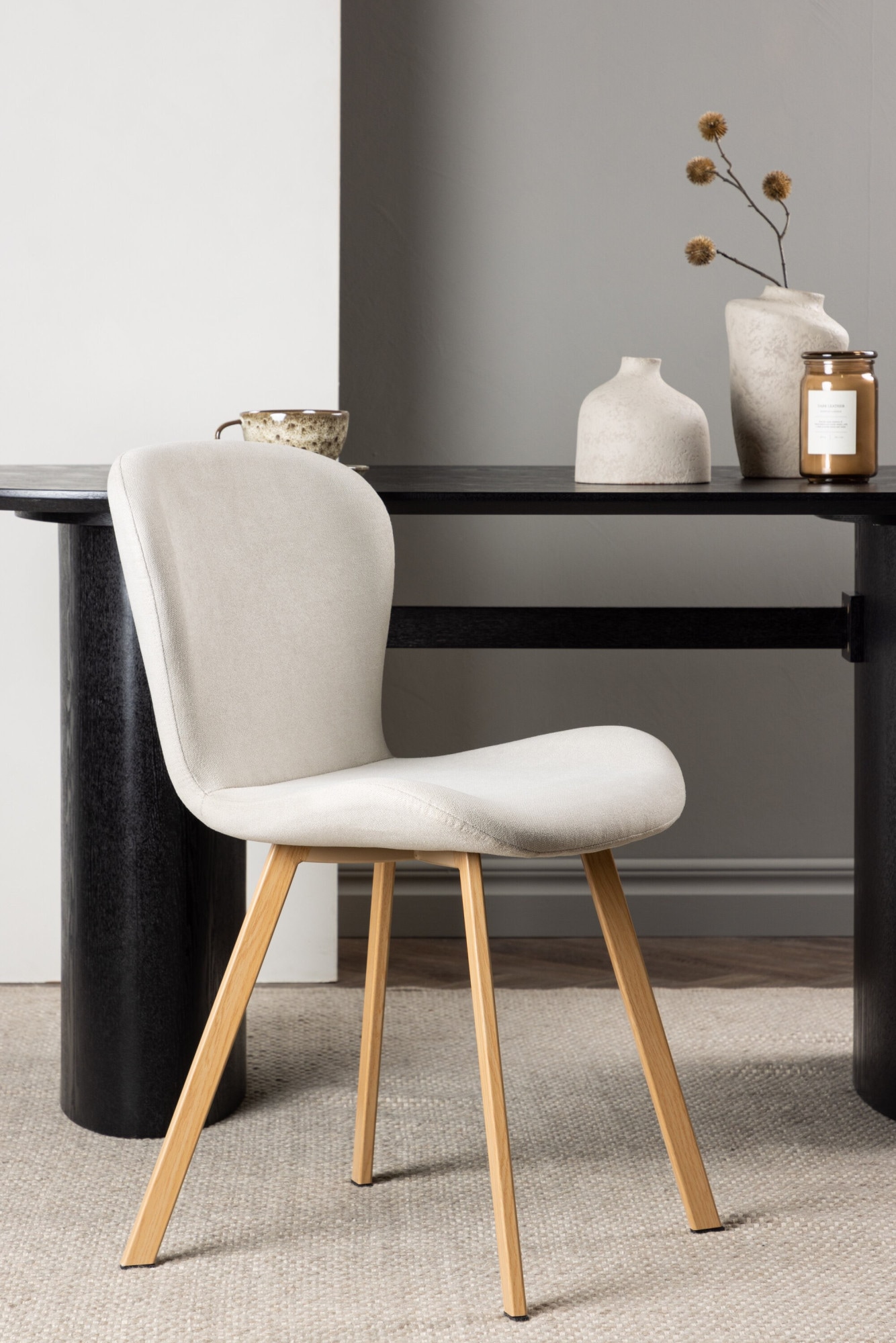 Venture Home Chaise de salle à manger »Lilja, 2er-Set Esszimmerstühle in Leinen, gepolstert, 120 kg belastbar« () Polsterstuhl, Leinen-Bezug, Stahlbeine, weich, einladend