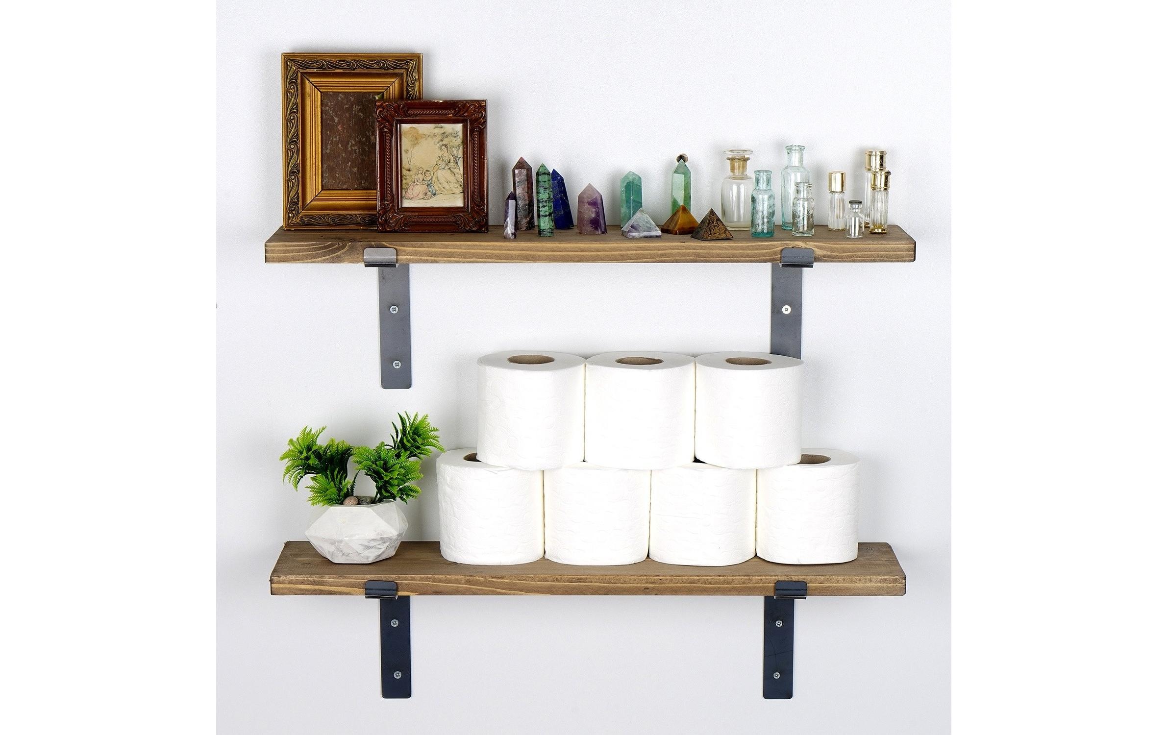 WOODY FASHION Étagère murale »LAM004 2 Stück, 60 x 16 x 14 cm,«