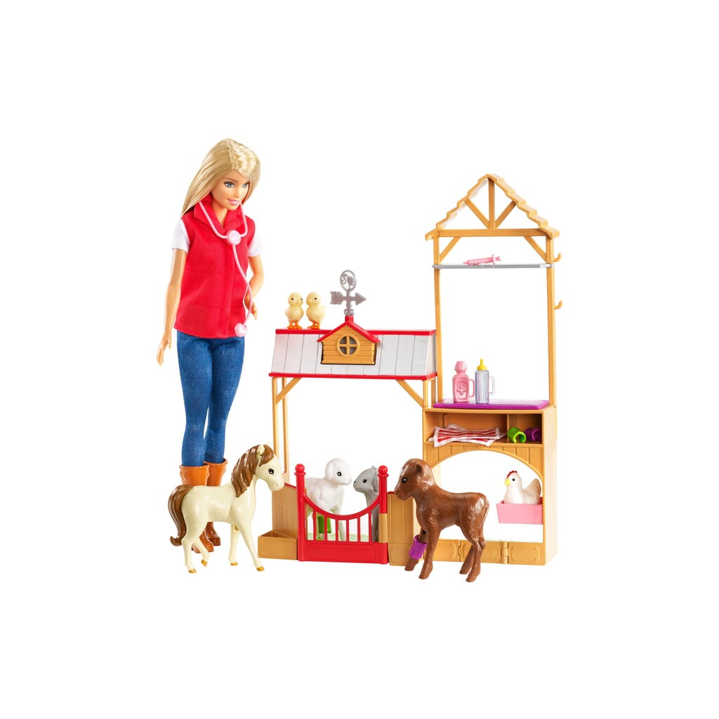 Barbie Spielfigur »Tierärztin«, (Set)