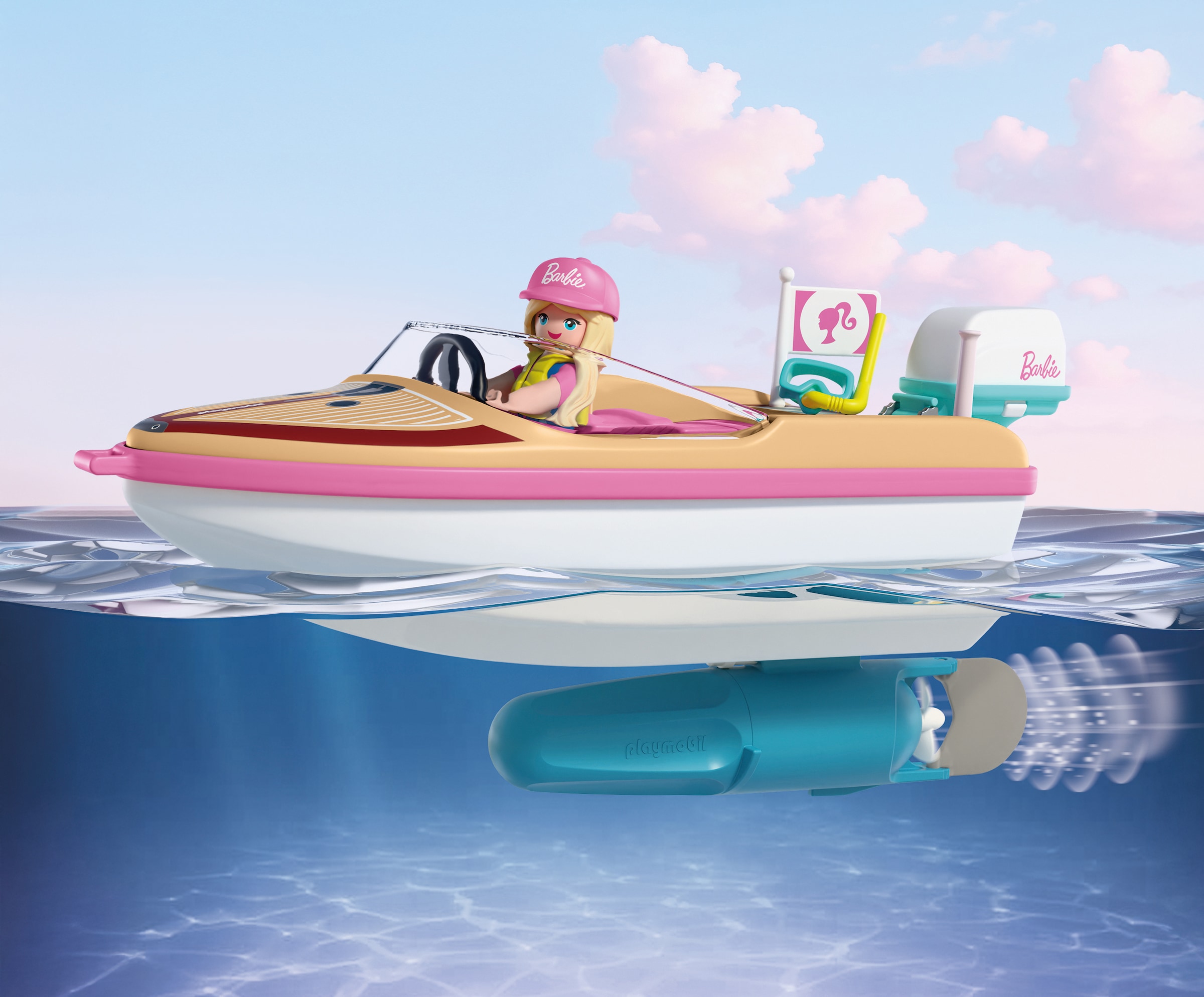 Playmobil® Jeu de construction »PLAYMOBIL x Barbie™ Abenteuerboot (72122), Barbie™« Made in Europe