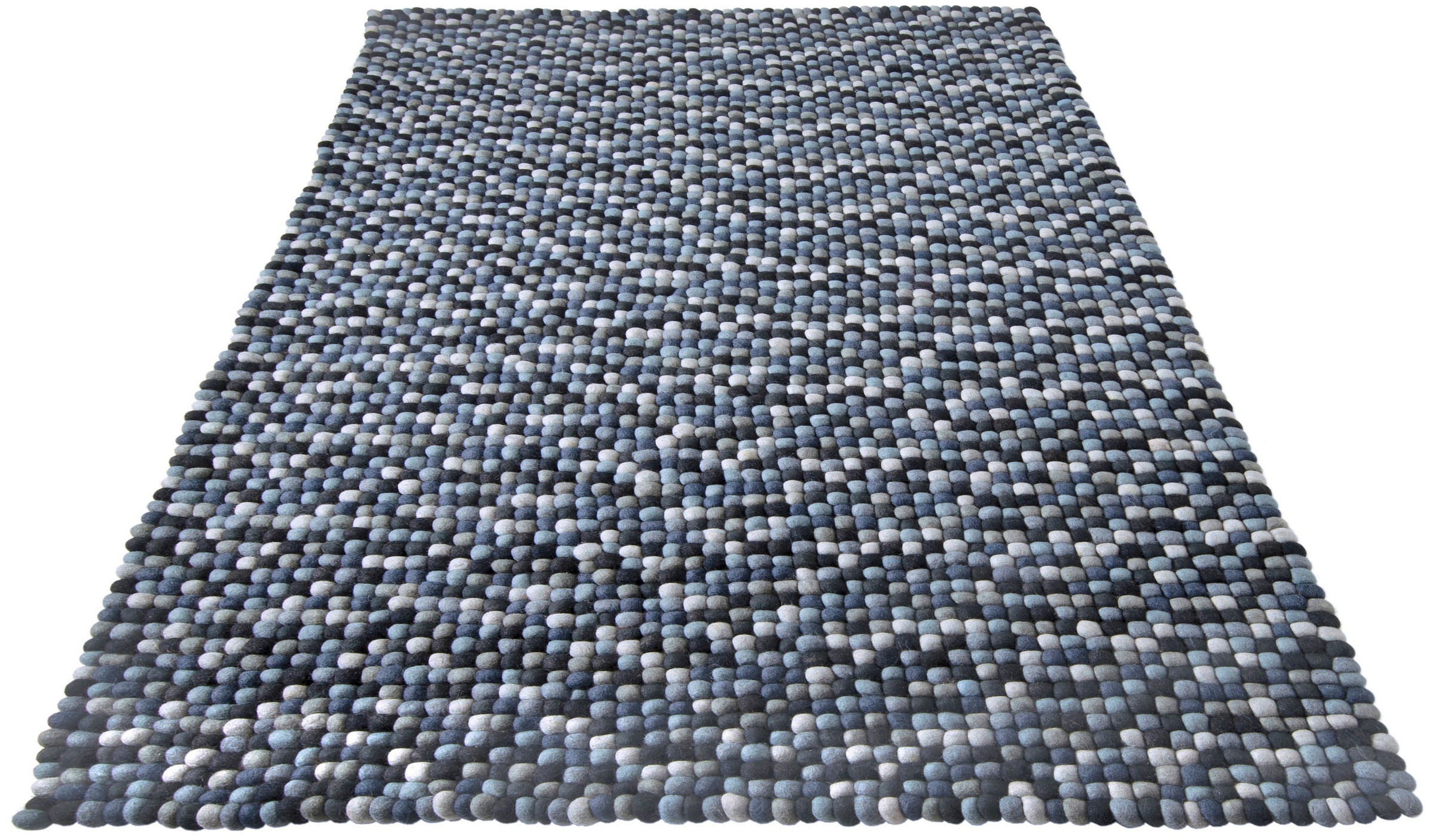 Image of Home affaire Wollteppich »Maja«, rechteckig, 22 mm Höhe, reine Wolle, Filzkugel-Teppich, idealer Teppich für Wohnzimmer & Schlafzimmer bei Ackermann Versand Schweiz