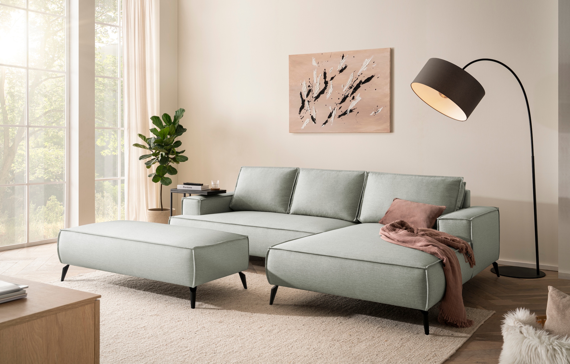 GOODproduct Sitzgruppe »TVINNU« Set,  Set, stellbar zum Schlafsofa (Krokodilverbinder)