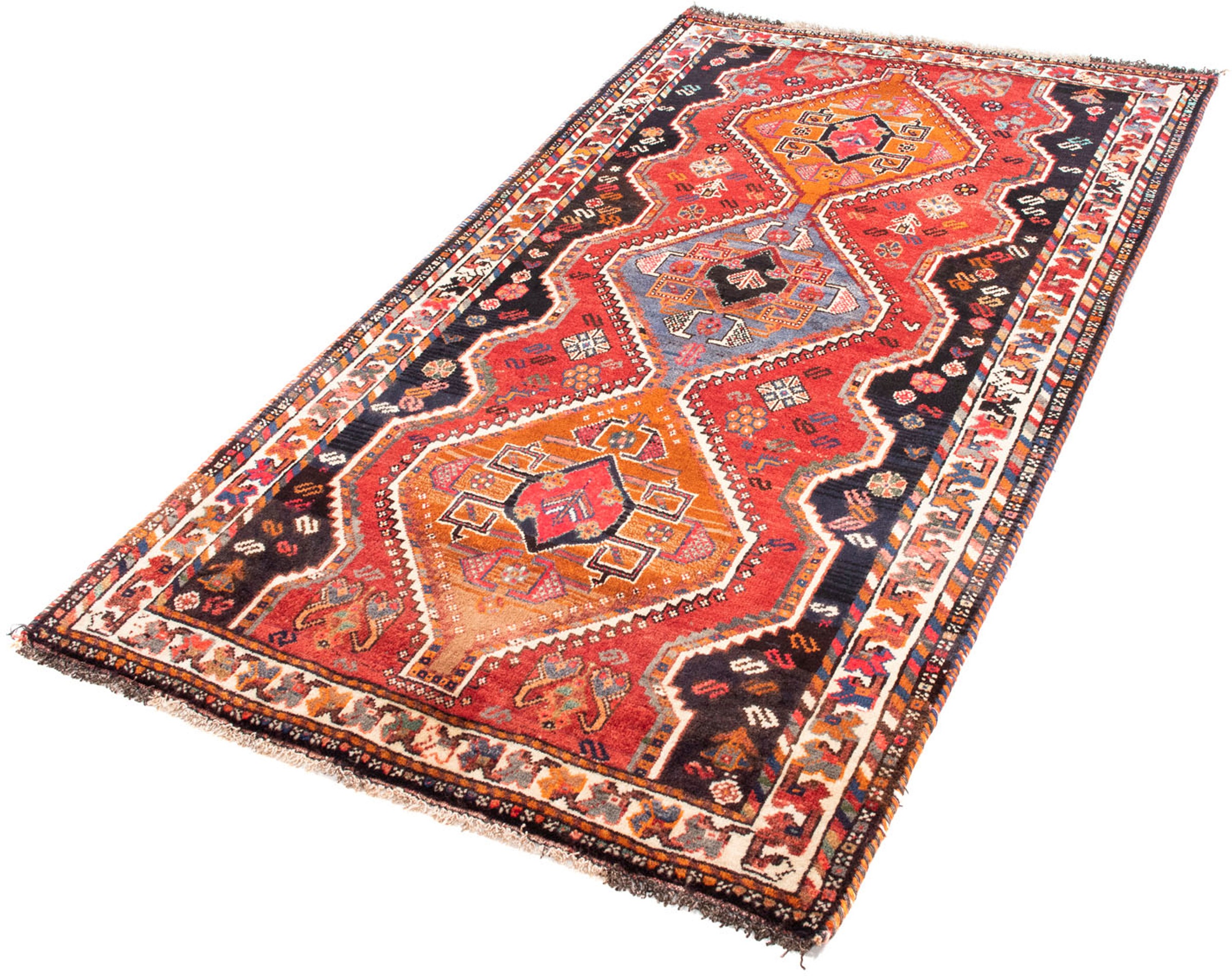 Image of morgenland Orientteppich »Perser - Nomadic - 182 x 103 cm - dunkelrot«, rechteckig, 10 mm Höhe, Wohnzimmer, Handgeknüpft, Einzelstück mit Zertifikat bei Ackermann Versand Schweiz