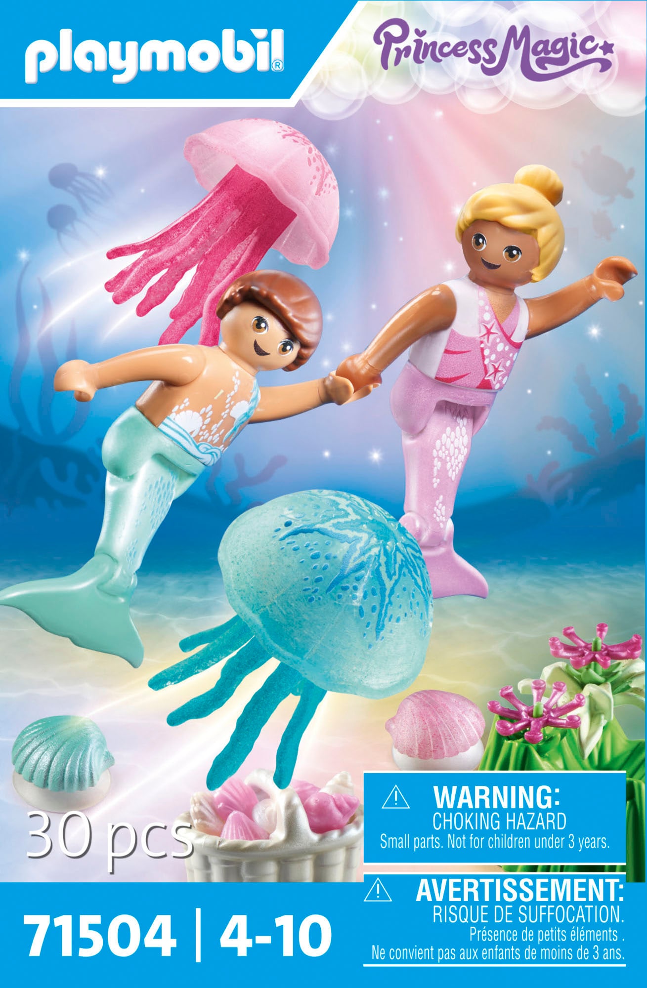 Playmobil® Konstruktions-Spielset »Meerkinder mit Quallen (71504), Princess Magic«, (30 St.), Made in Europe