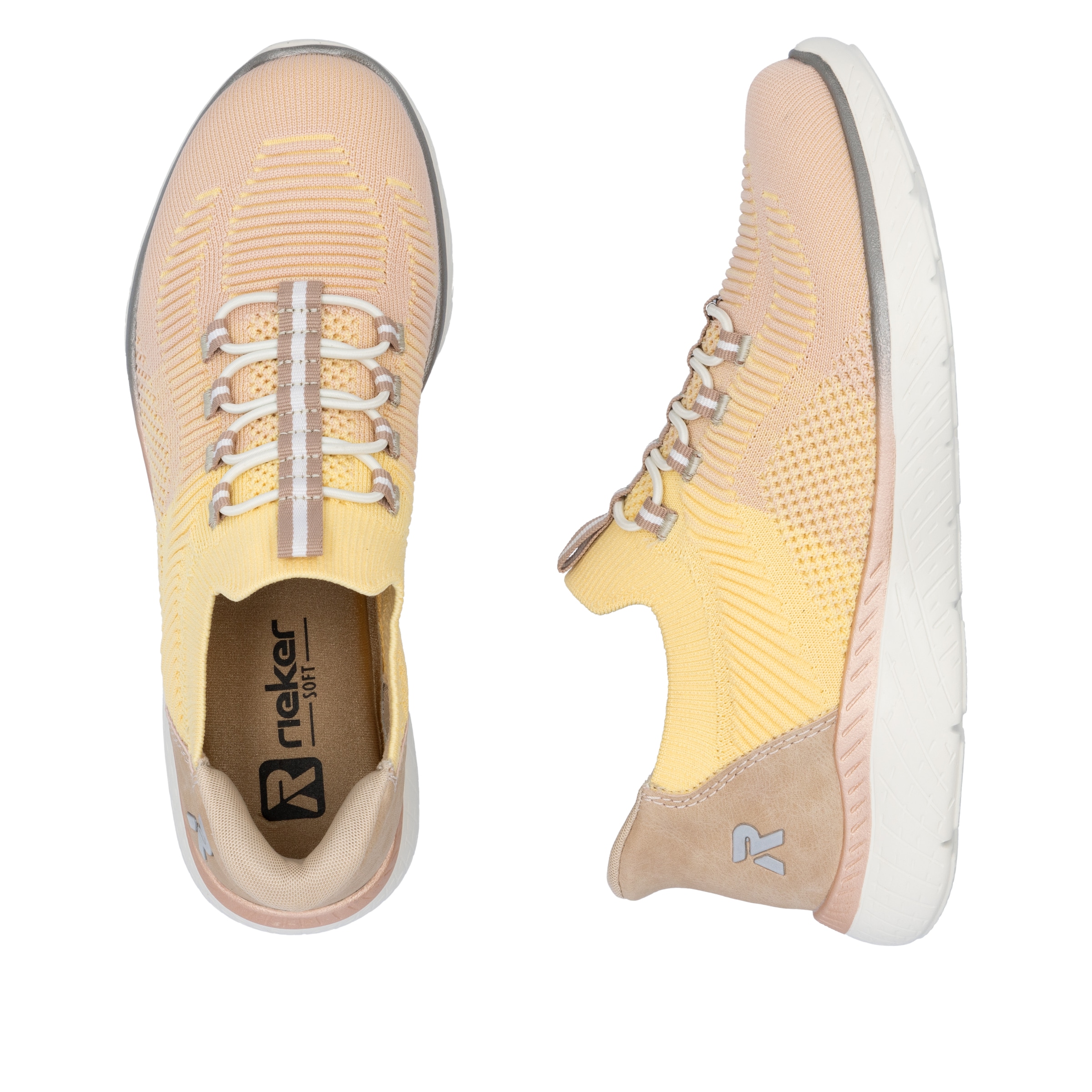 RIEKER Sport Slip-On Sneaker »Ready2GO«  , Halbschuh, Freizeitschuh, Slipper mit MemoSoft-Innensohle