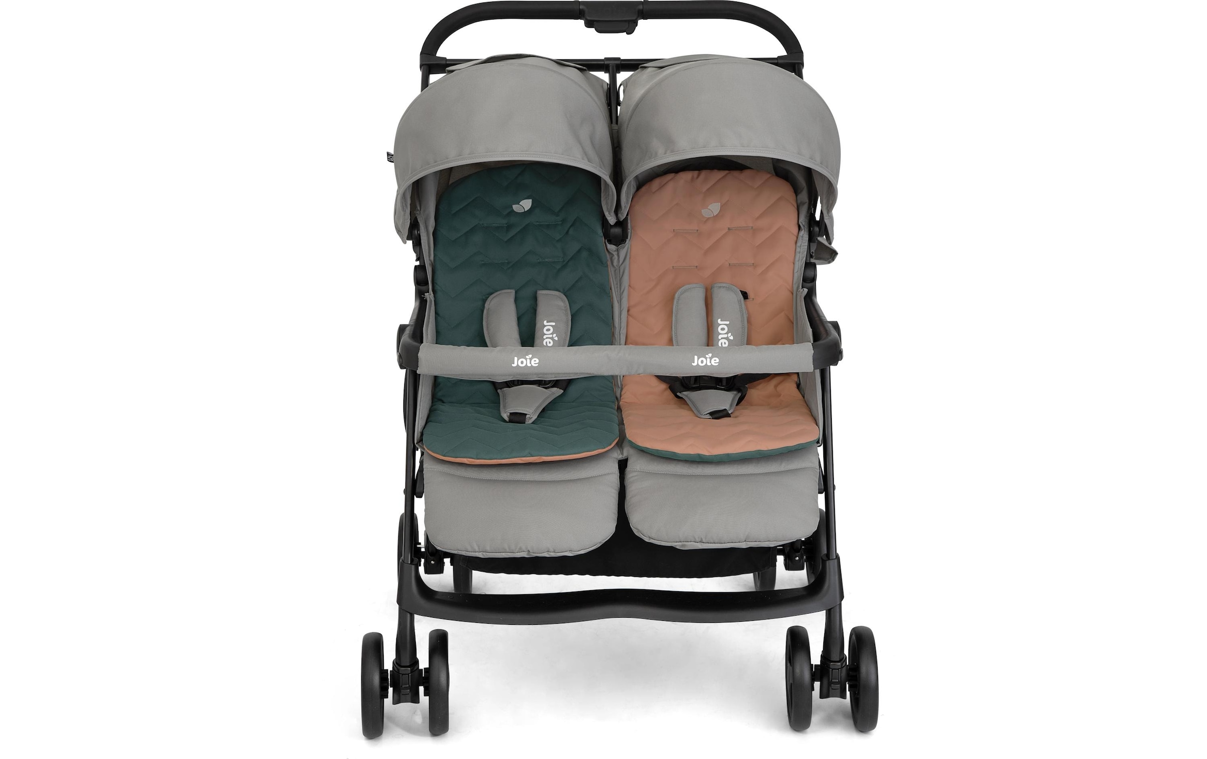Joie Poussette pour frères et sœurs »Aire« 30 kilos Zwillingswagen inkl. Regenschutz