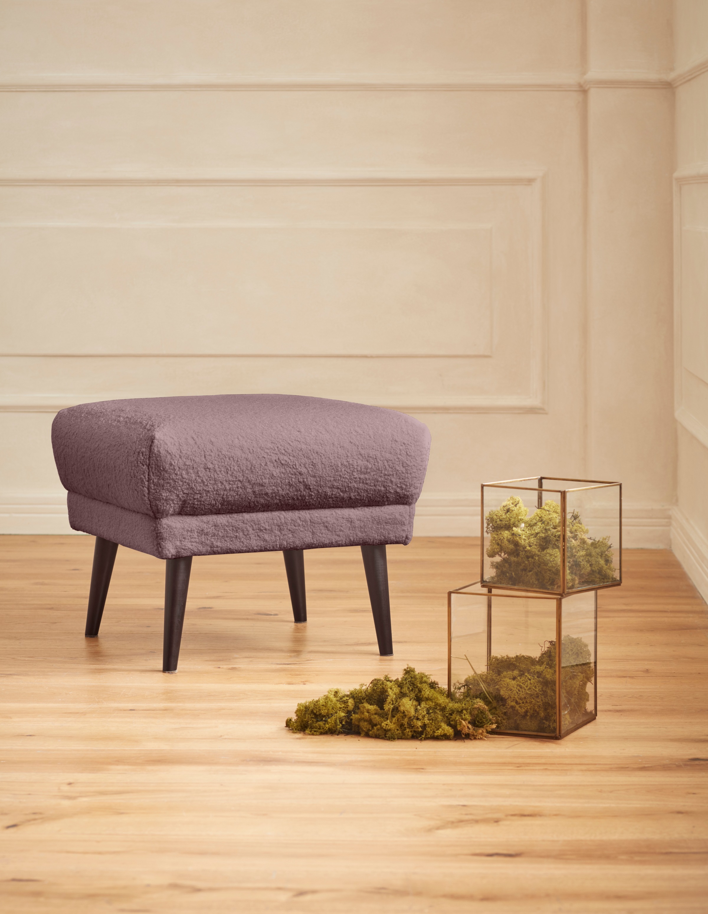 Image of Guido Maria Kretschmer Home&Living Polsterhocker »Teddyka«, passend zur "Teddyka"- Serie - Bezug in Luxus-Microfaser in Teddyfelloptik bei Ackermann Versand Schweiz