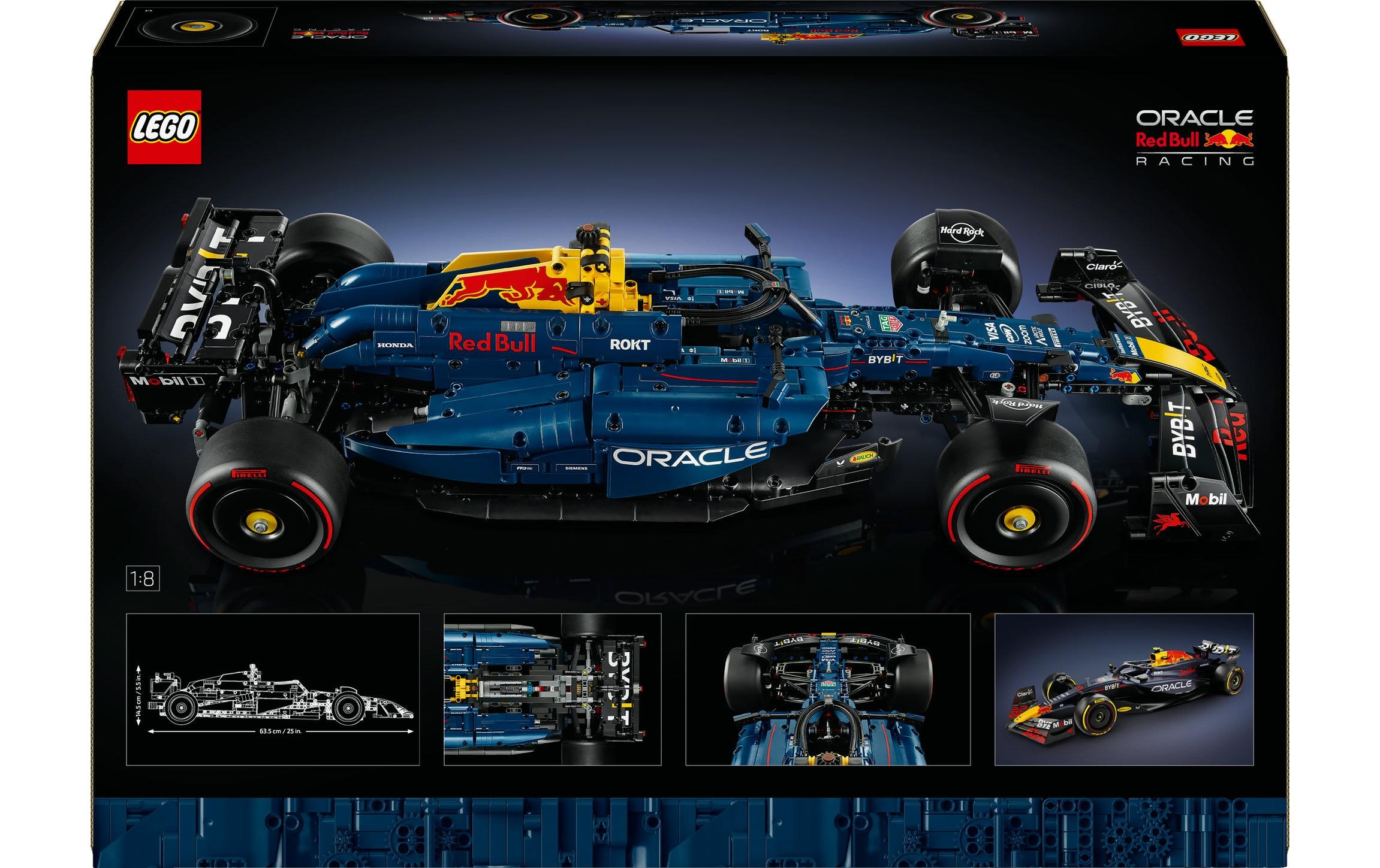 LEGO® Spielbausteine »Technic Oracle Red Bull Racing RB20 F1 Rennauto 42206«, (1639 St.)