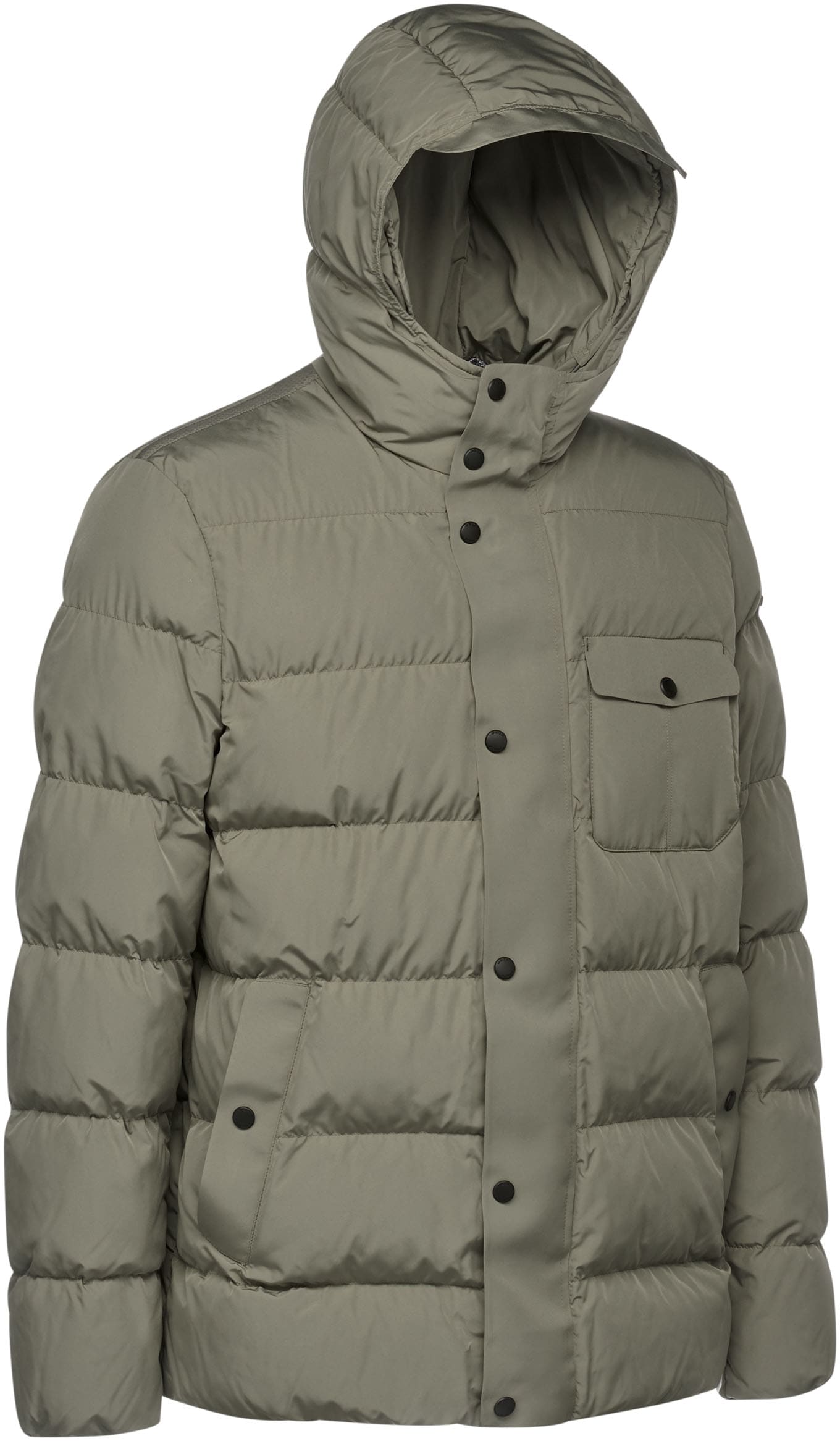 Geox Steppjacke »PIEVE«, mit Kapuze, mit verdecktem Reissverschluss & Druckern, Kapuze mit Schirm, 4 Taschen
