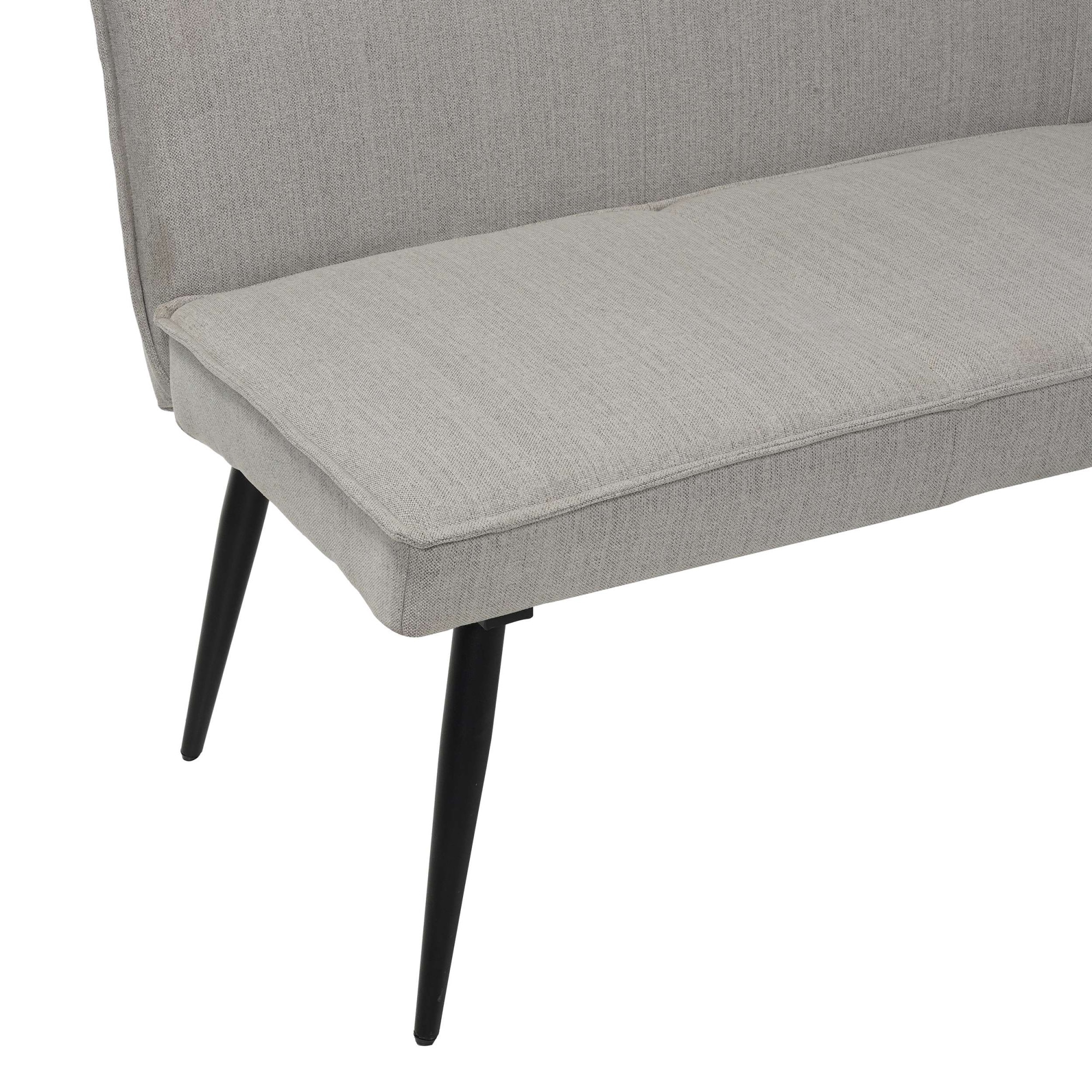 GOODproduct Essbank »Ianna« schwarze Metallbeine, pflegeleichtem Webstoff Bezug, Breite 193 cm