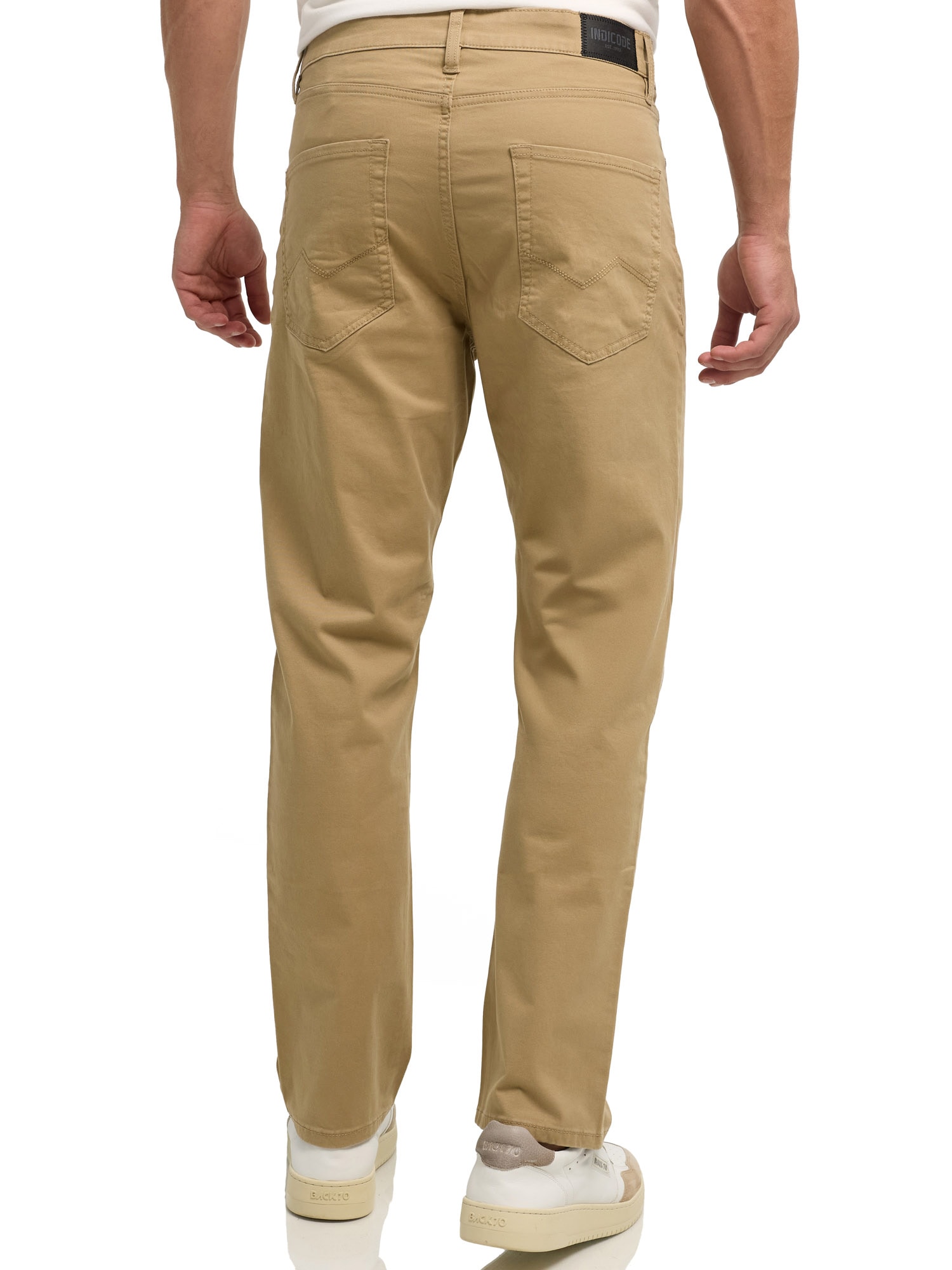 Indicode Pantalon 5 poches »INVince col. Twill«  Baumwollmischung, relaxed fit