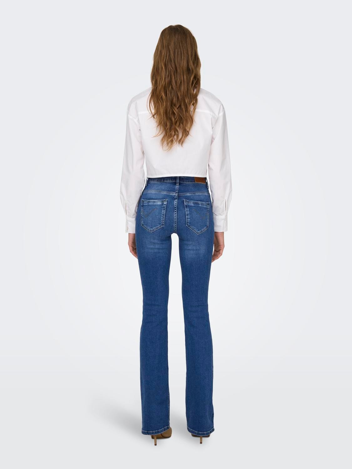 ONLY High-waist-Jeans »ONLPAOLA HW FLARE AZG852«