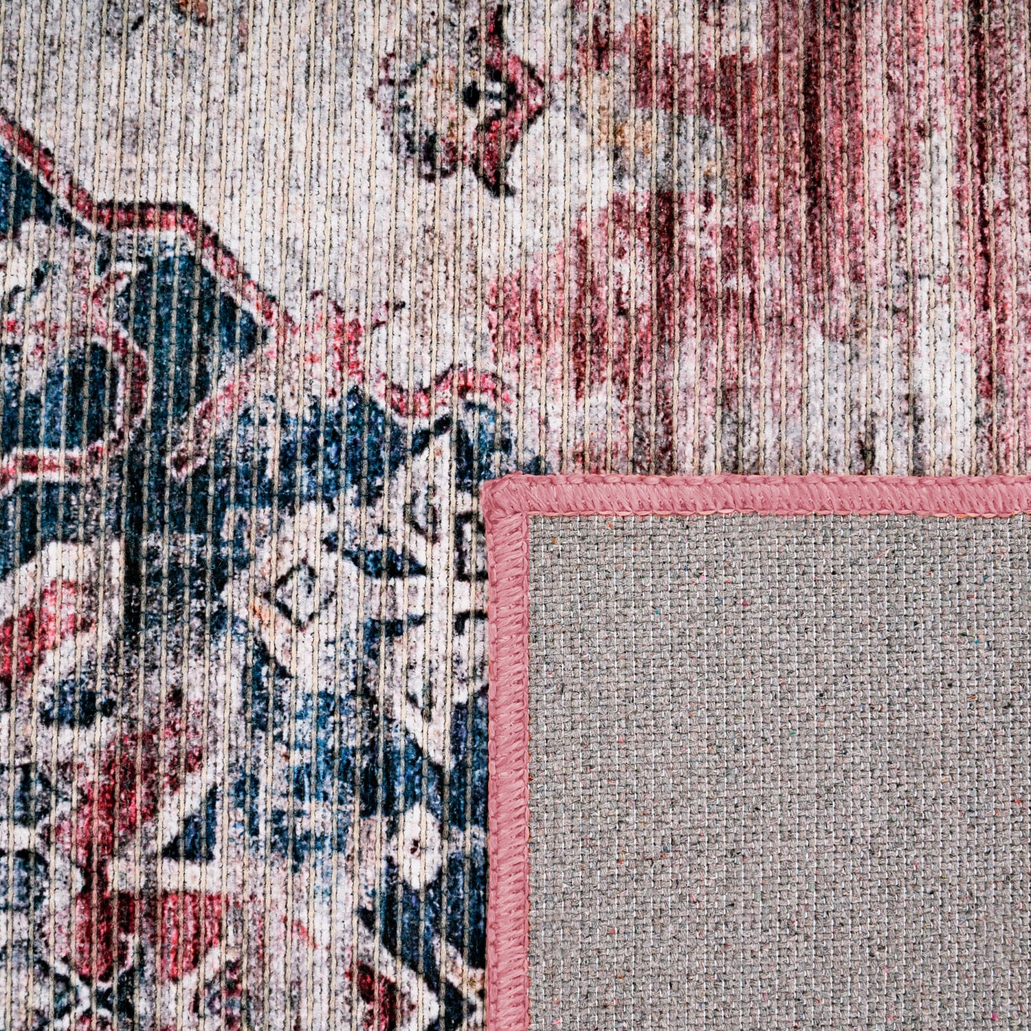 Paco Home Teppich »Lyon 331«, rechteckig, 4 mm Höhe, Kurzflor, Orient-Optik, Vintage Design, waschbar