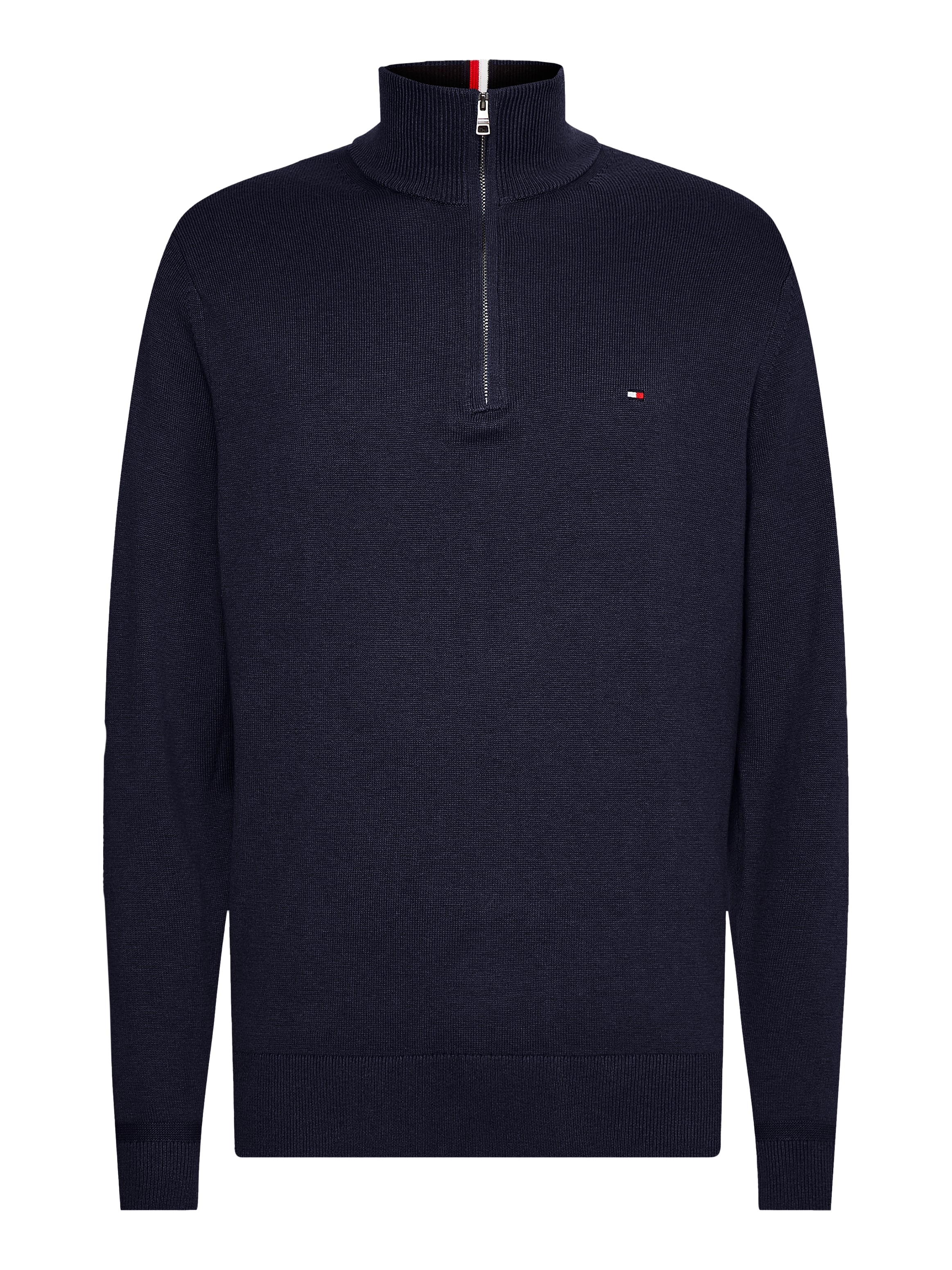 Tommy Hilfiger Big & Tall Troyer »BT-PIMA ORG CTN CASHMERE ZMOCK-B«, Grosse Grössen