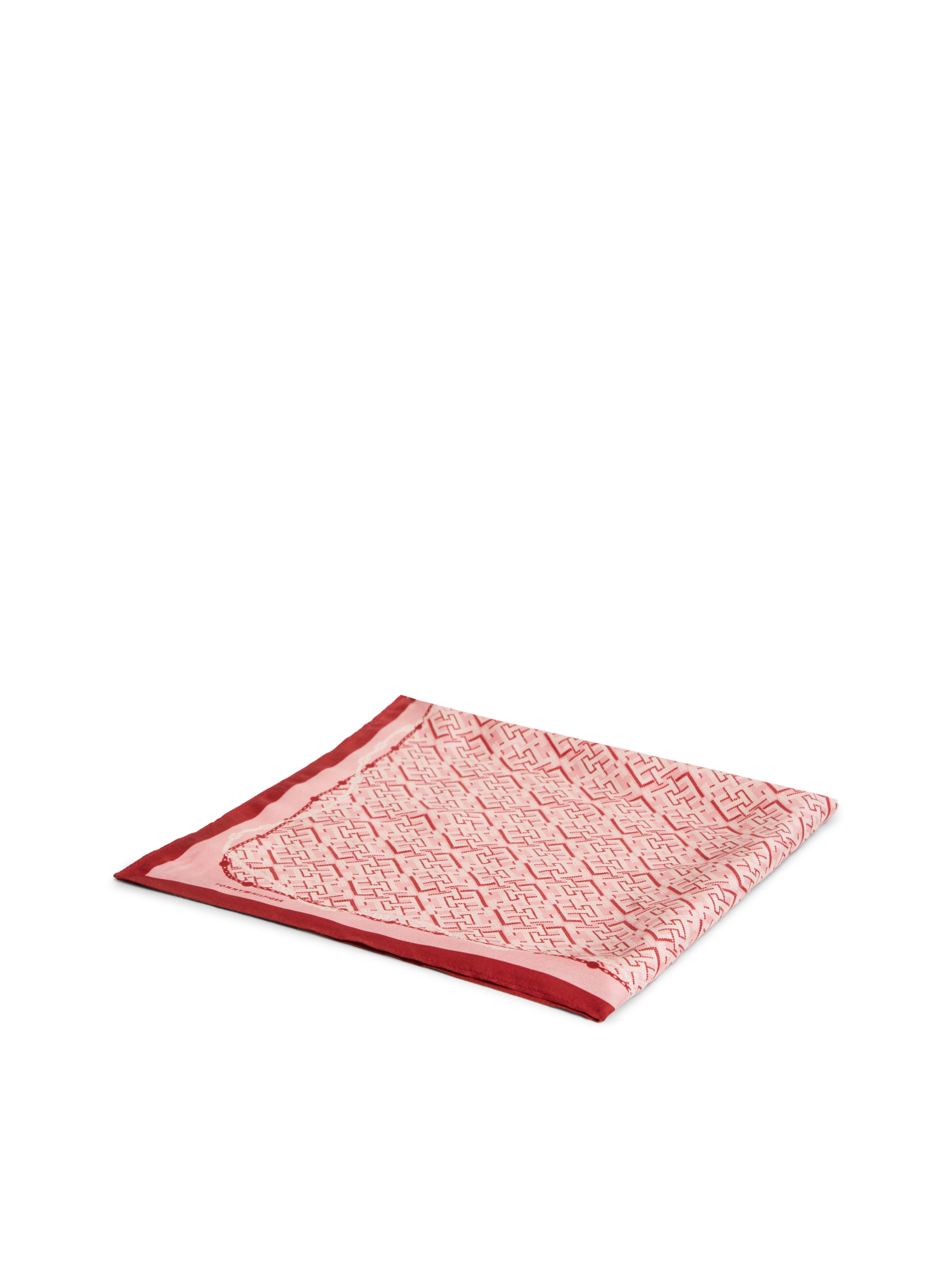 Tommy Hilfiger Foulard en soie »TMONOGRAM SILK SQUARE« Coupe regular avec imprimé monogramme