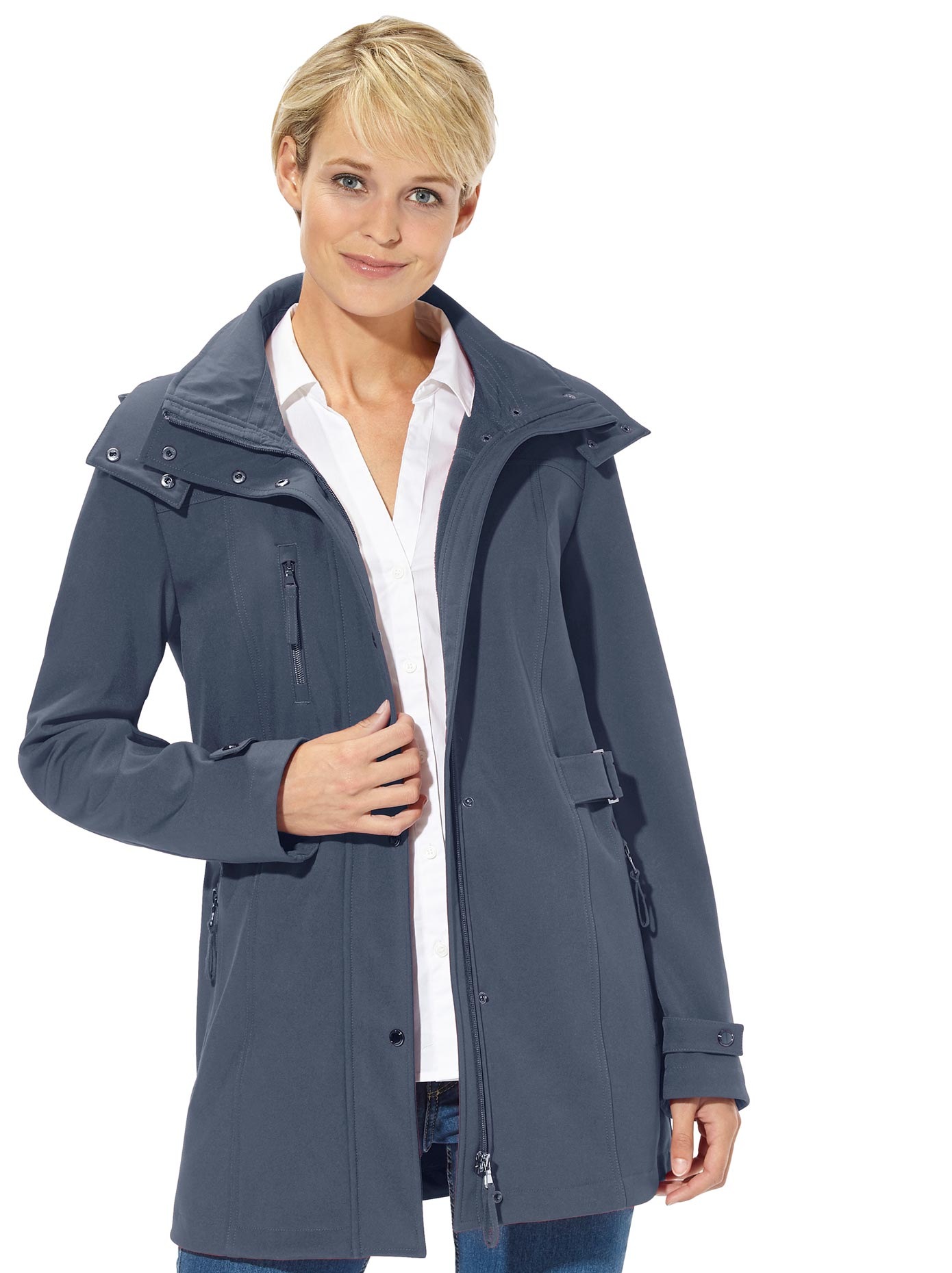 Jacke in Softshell-Qualität
