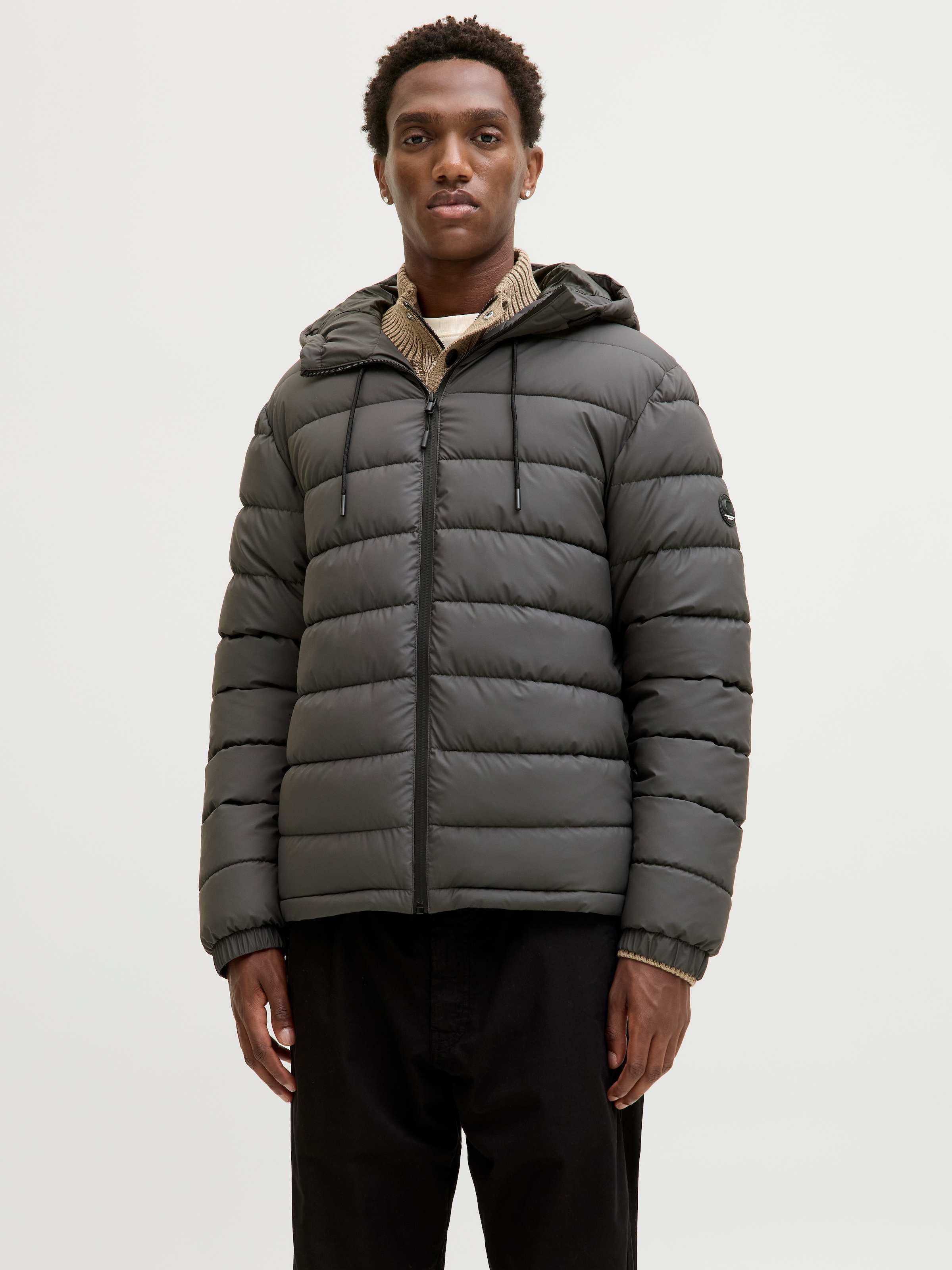 Image of Jack & Jones Steppjacke "JCOPOINT PU PUFFER JACKET BF" mit Kapuze