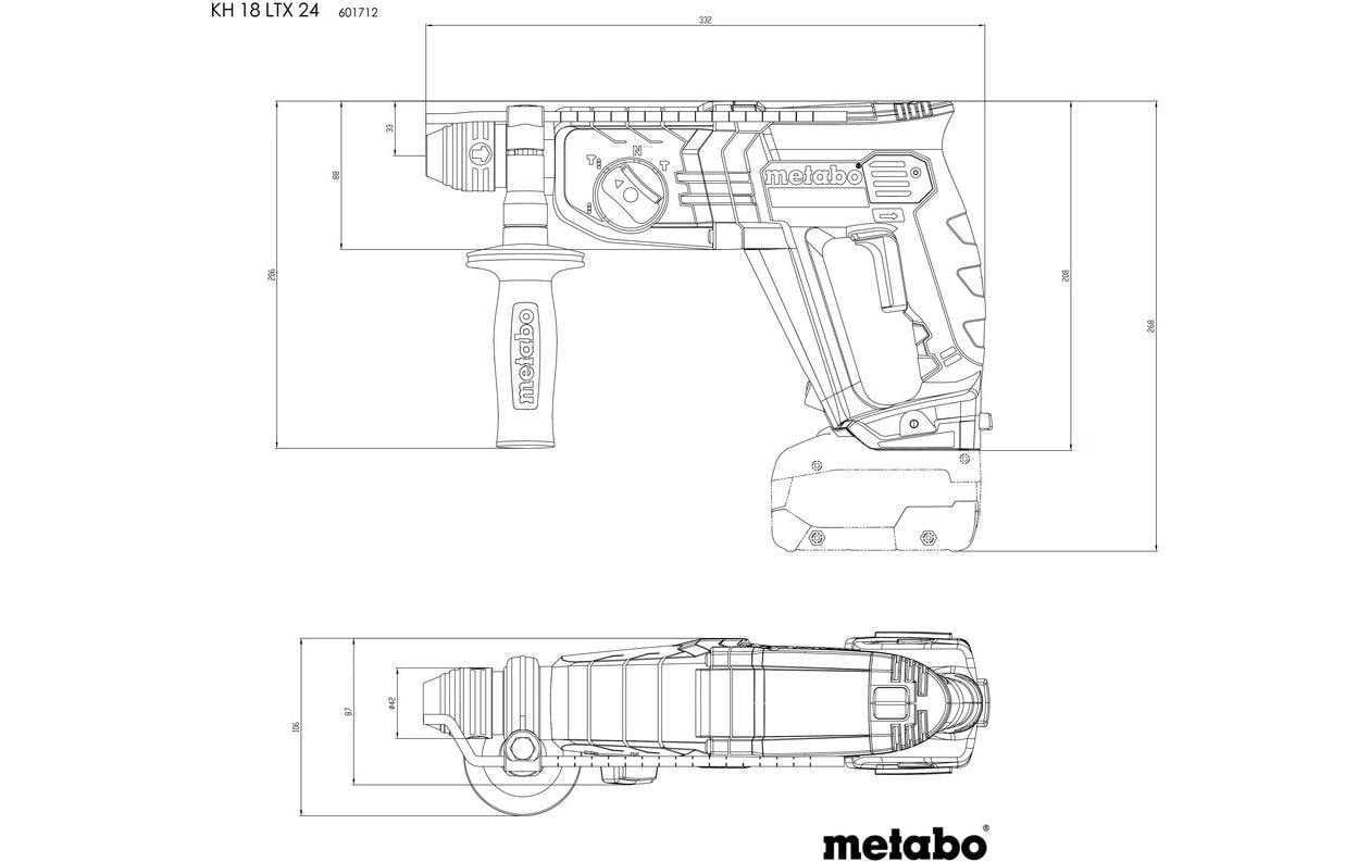 metabo Akku-Meisselhammer »KH 18 LTX 24 Solo«