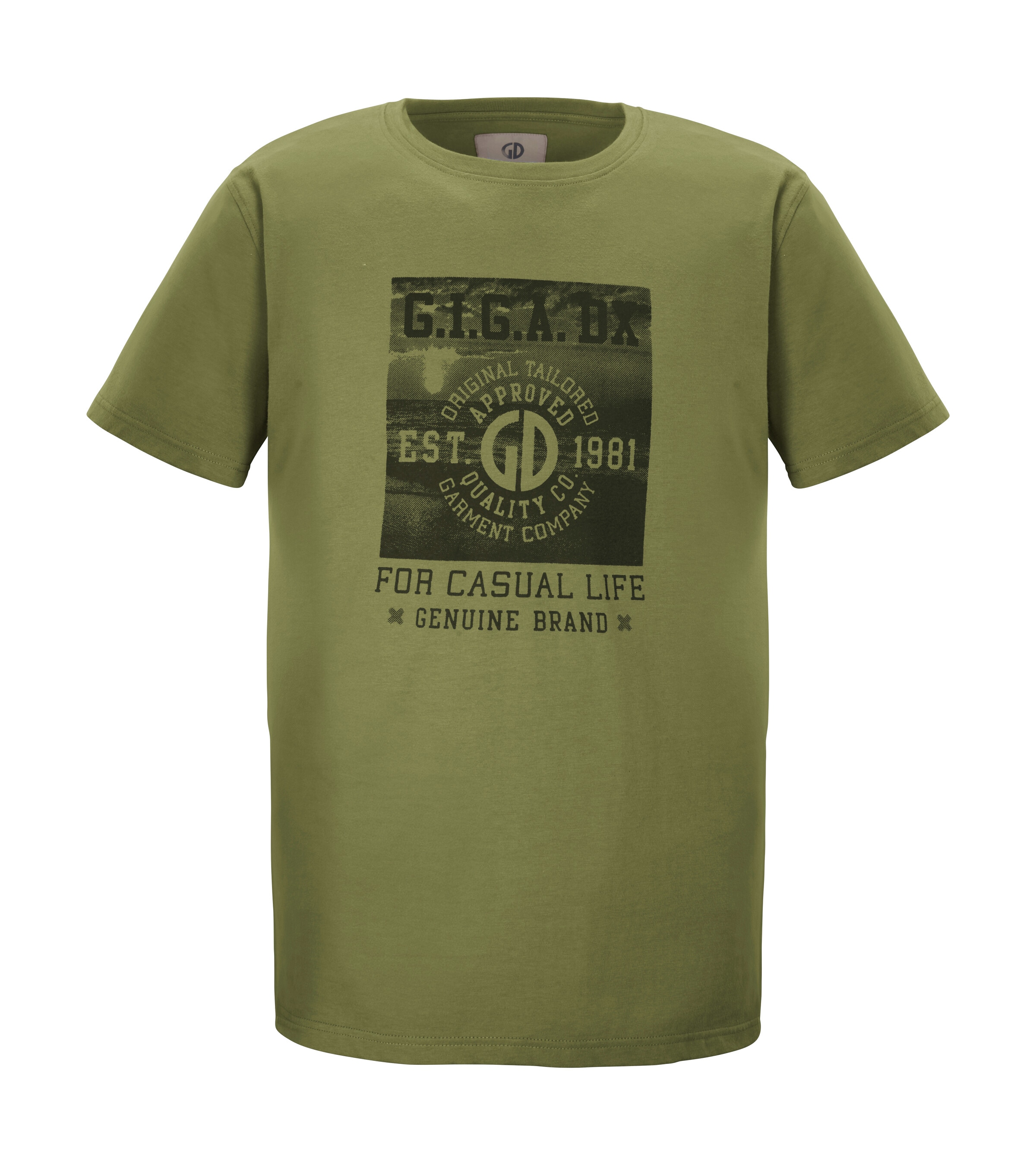 Image of G.I.G.A. DX by killtec T-Shirt "GS 2 MN TSHRT GOTS" GOTS-zertifiziertes Bio-Baumwollshirt mit grossem Brustprint
