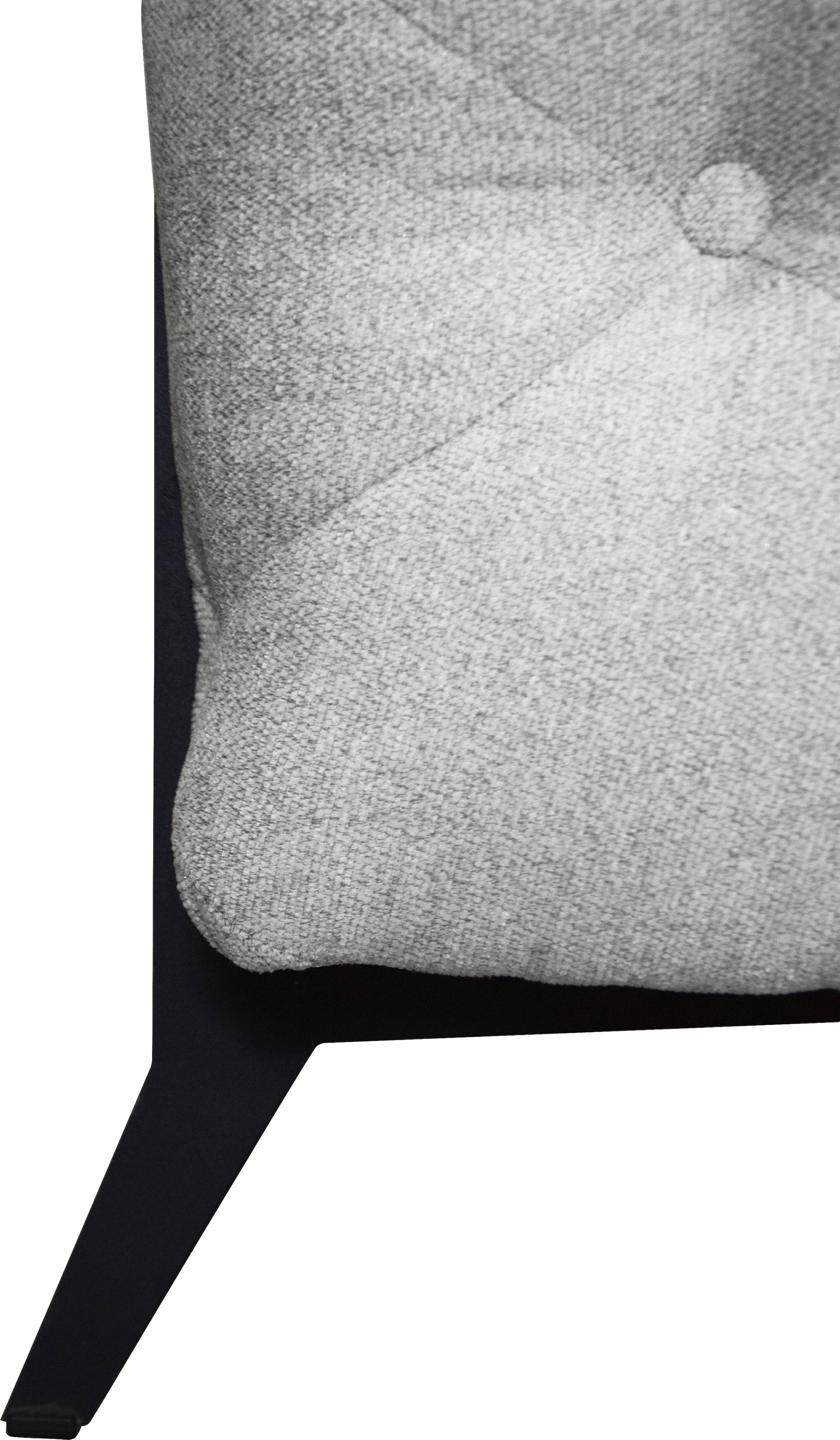 Leonique Chesterfield-Sofa »Amaury L-Form«, moderne Chersterfield-Optik, Breite 262 cm, Fussfarbe wählbar