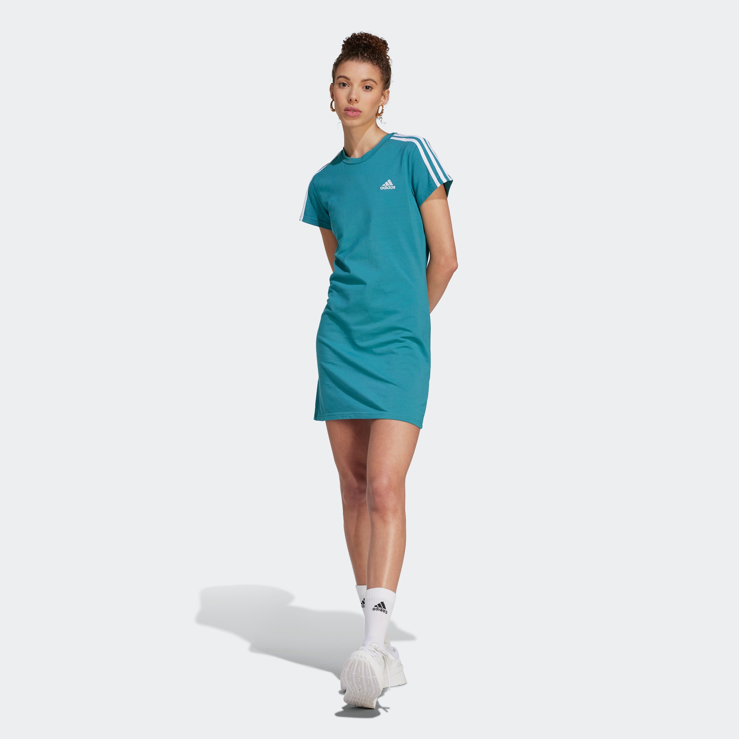 Shirtkleid »ESSENTIALS 3STREIFEN KLEID«, (1 tlg.)