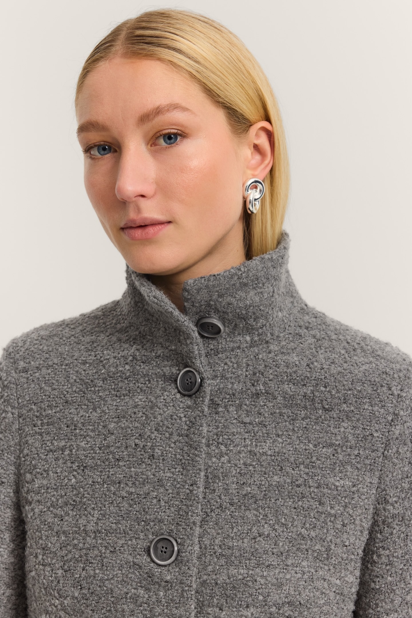 bugatti Wollmantel »Modern Fit« mit Flexcity Stretch und Stehkragen