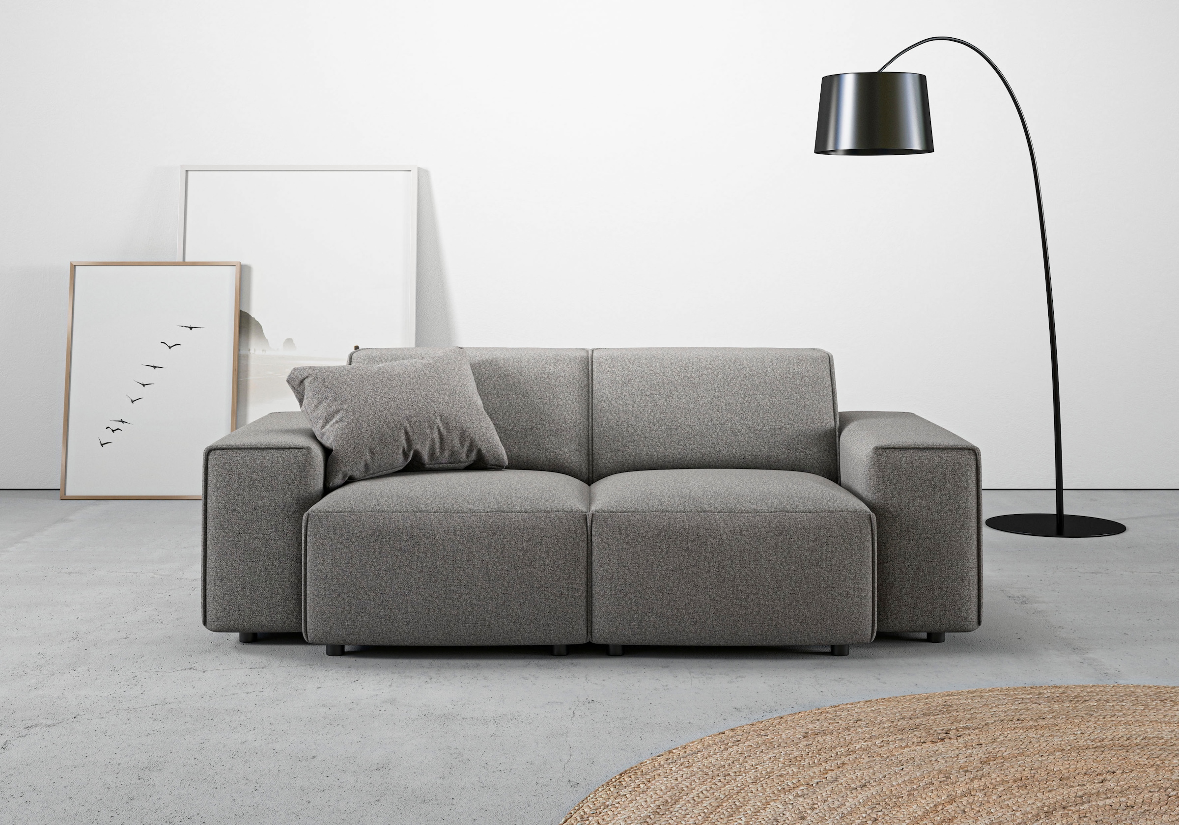 Image of Home affaire 2-Sitzer "Glimminge Breite 194cm, auch in Breitcord + Feincord + Easy care-Bezug" besondere Kedernähte, Zierkissen