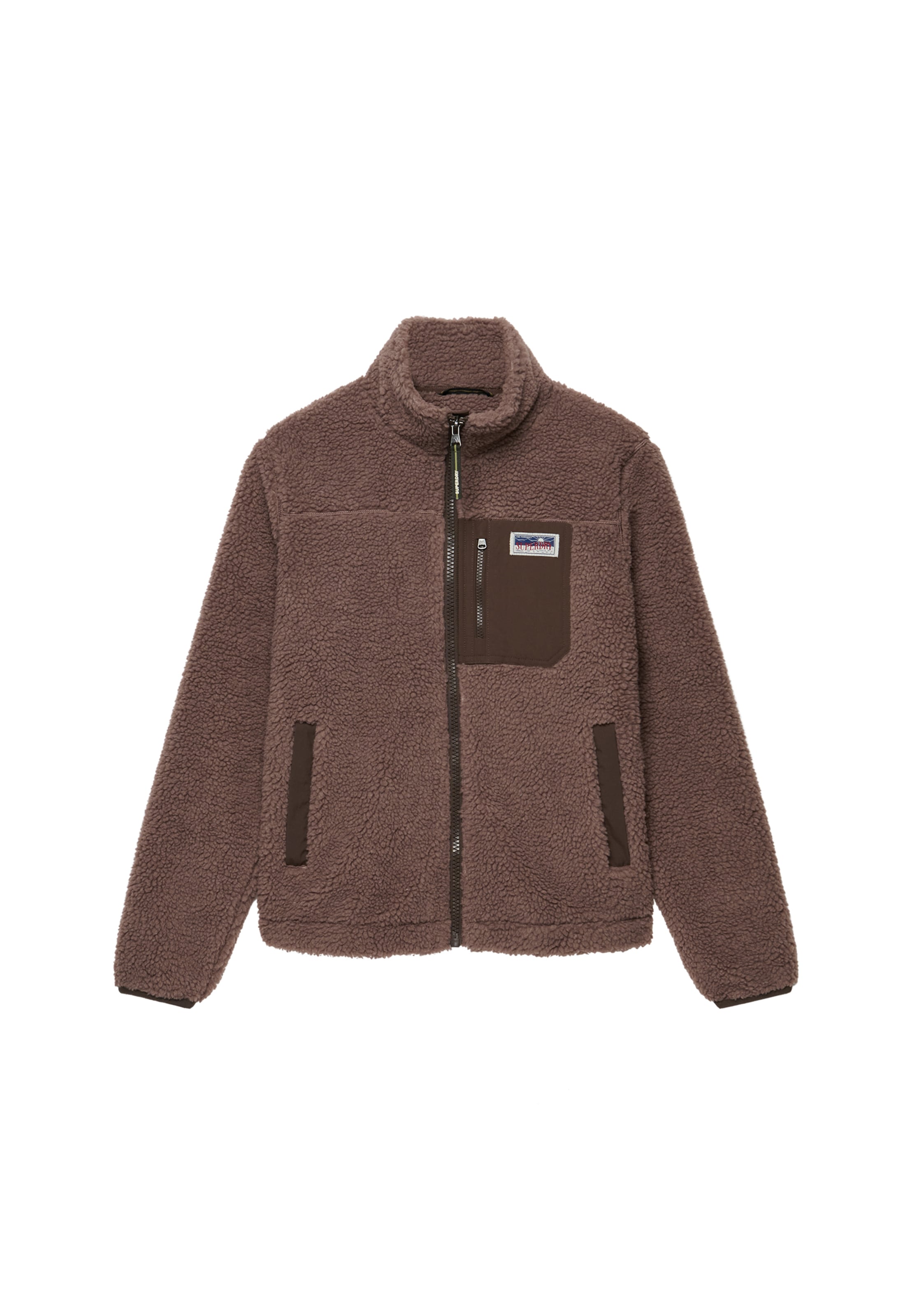 Superdry Sweat à capuche »HERITAGE ZIP THROUGH FLEECE« fibre synthétique, coupe décontractée