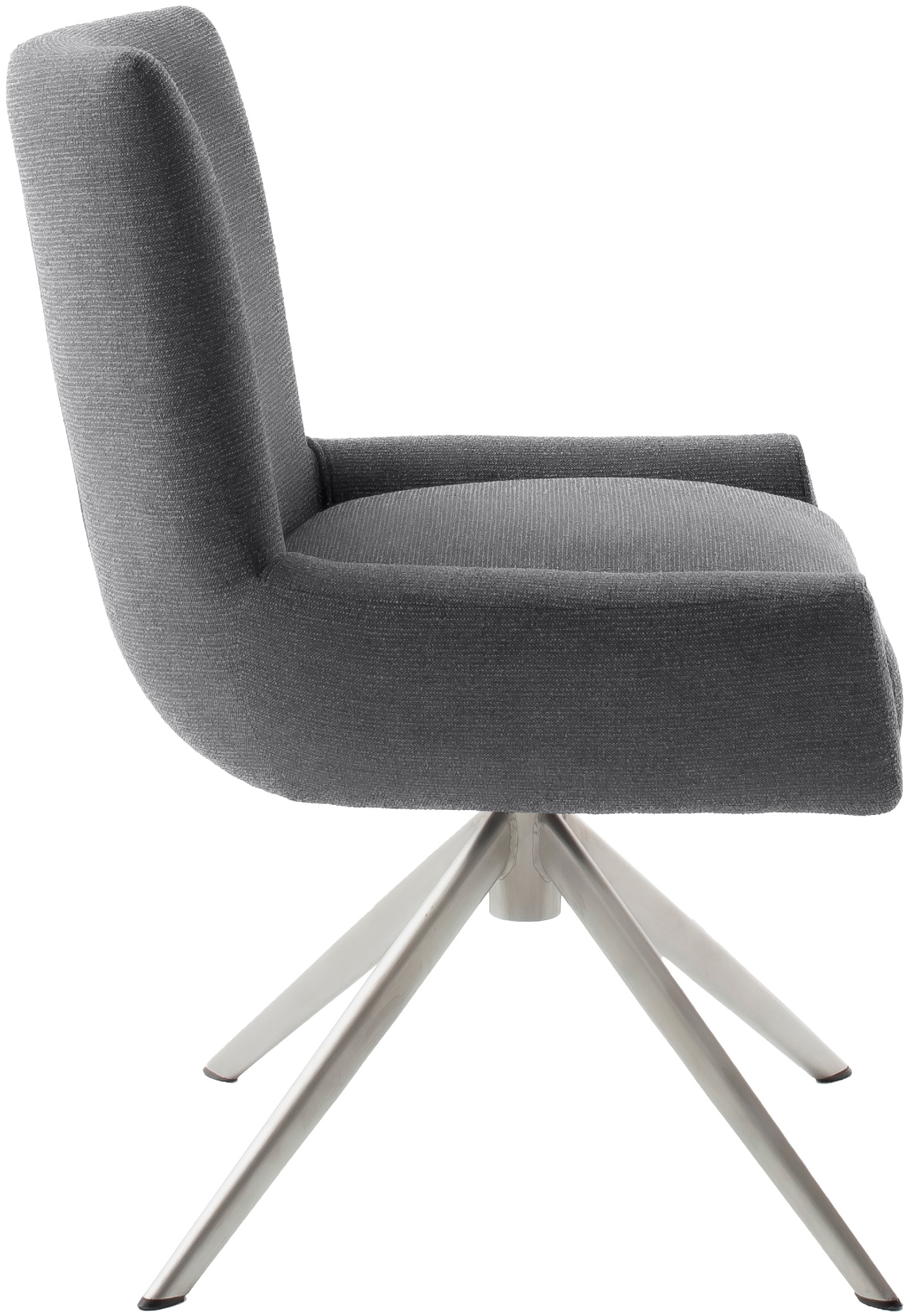 MCA furniture 4-Fussstuhl »WILSON Esszimmerstuhl, Armlehnstuhl, Polsterstuhl, modern«, (Set), 1 St., Flachgewebe, Stuhl, Armlehnenstuhl, drehbar, Taschenfederkern, belastbar 160 kg,XXL