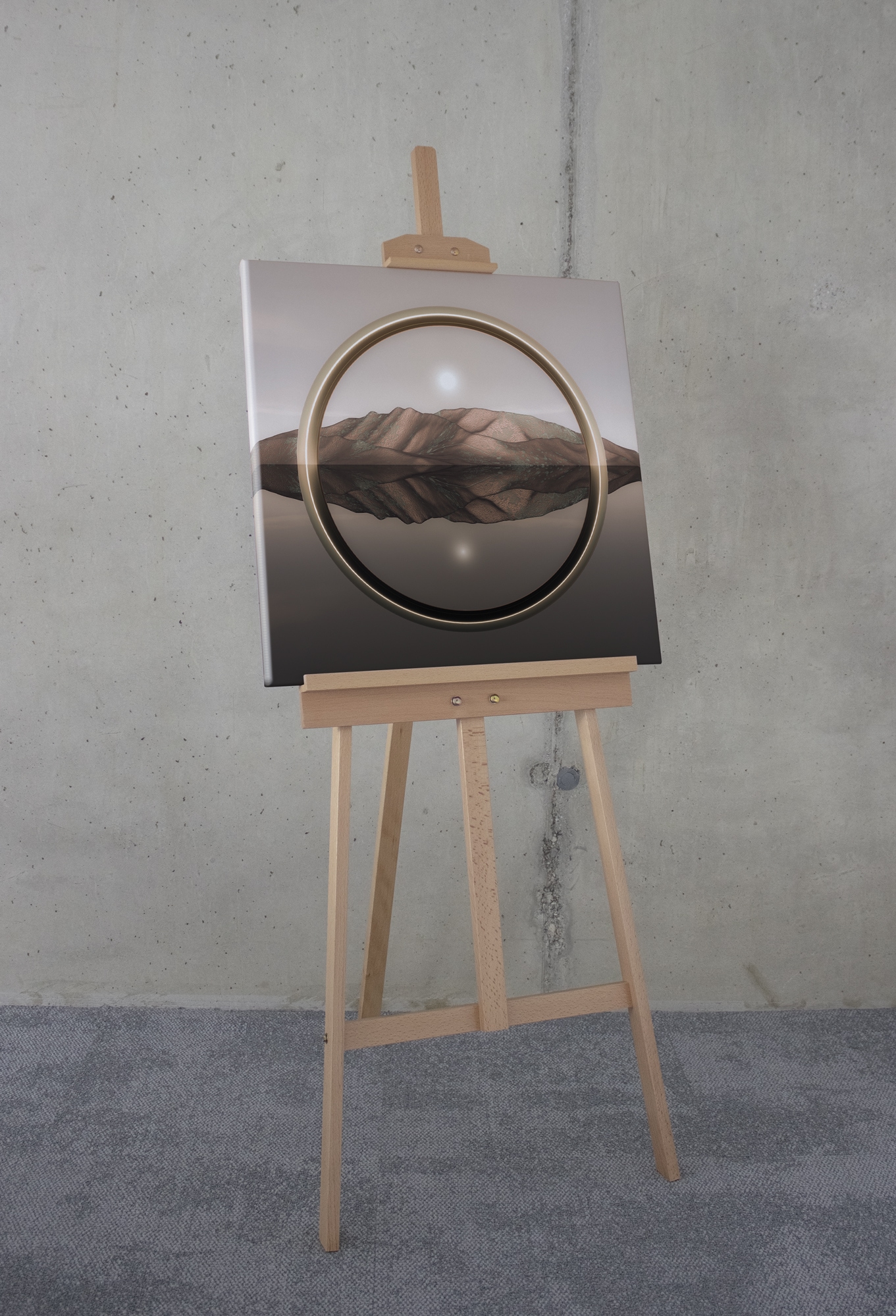 Komar Leinwandbild »Grateful - Grösse 60 x 60 cm« Natur 1 Stk. tlg. Keilrahmenbild mi Echtholzrahmen