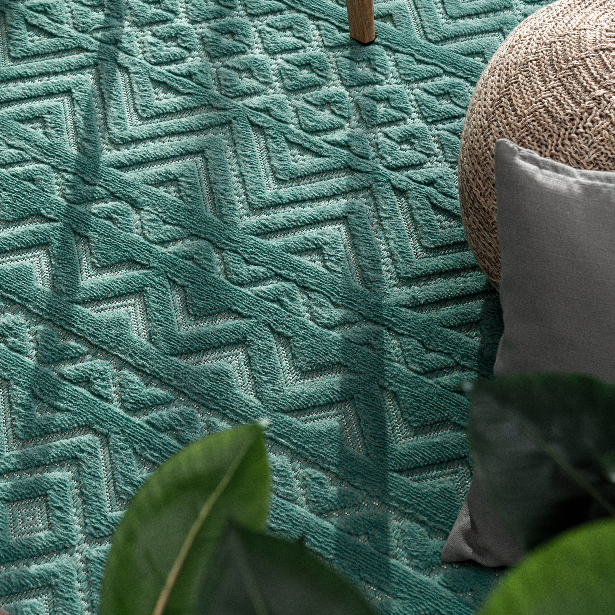 Teppich Hoch-Tief Muster, rechteckig, Effekt, Uni-Farben, »Livorno Paco 673«, Outdoor kaufen Home Scandi, geeignet Rauten