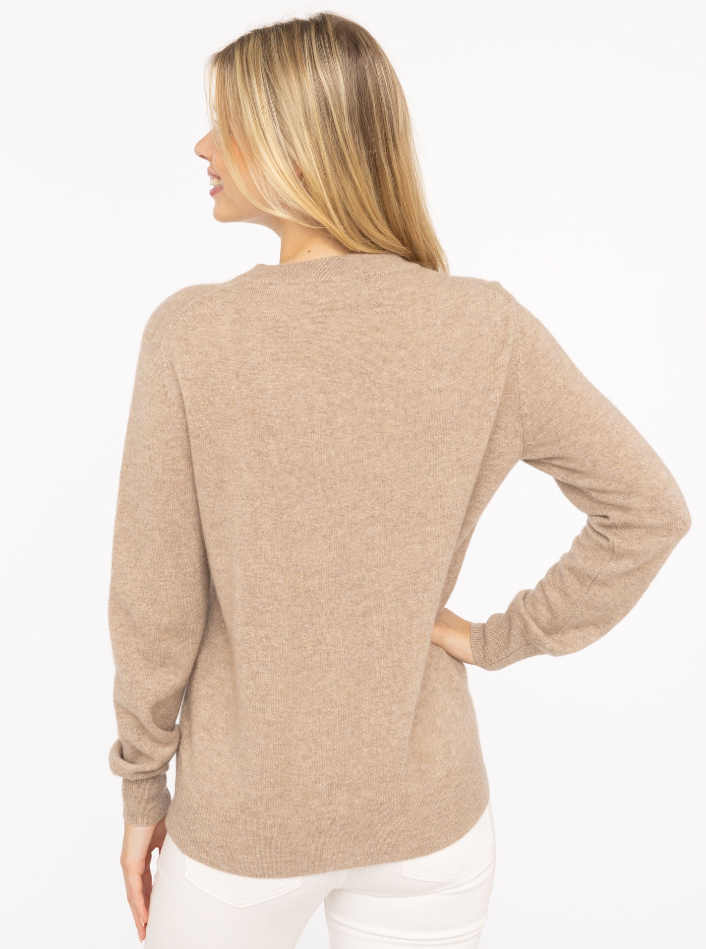 Zwillingsherz Pull en tricot »Duck« Rundhals,aus reinem Kaschmir mit grosser Ente