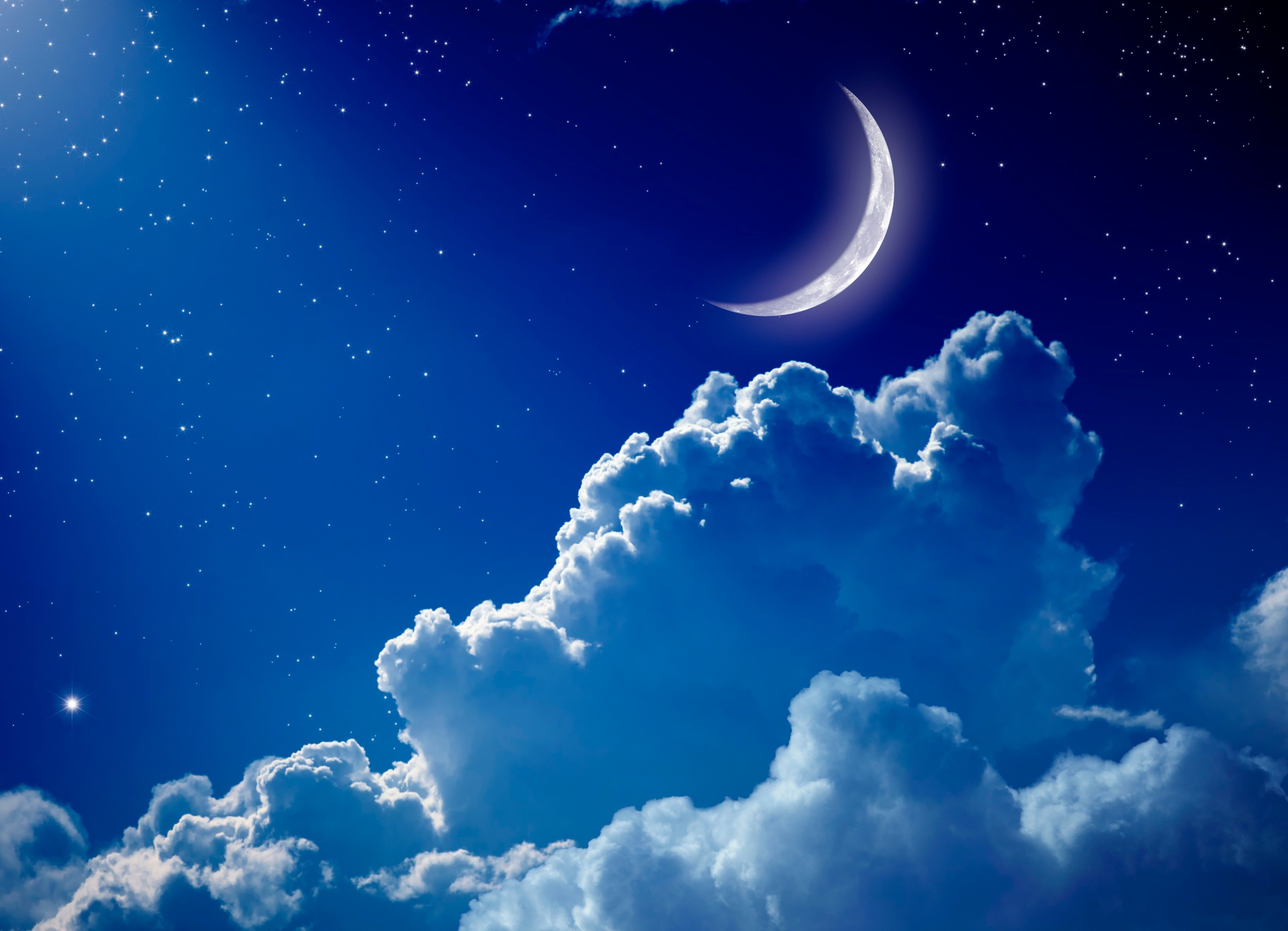 Image of Papermoon Fototapete »Night Sky with Moon« bei Ackermann Versand Schweiz